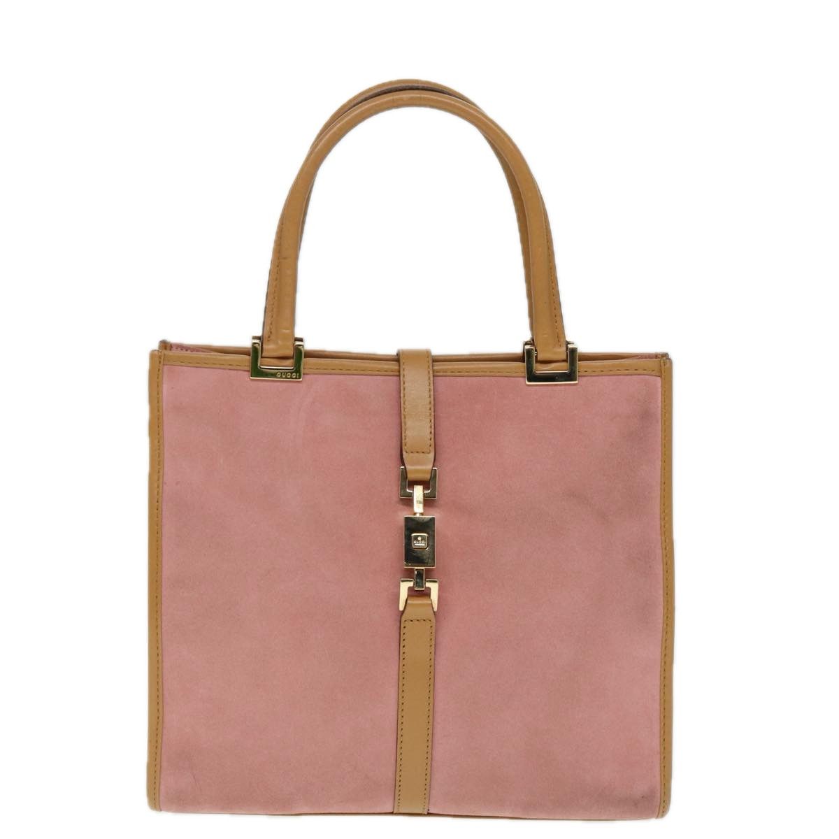 Gucci Jackie Pink Suede Handbag (Pre-Owned) Size ONE SIZE - 1 Thumbnail