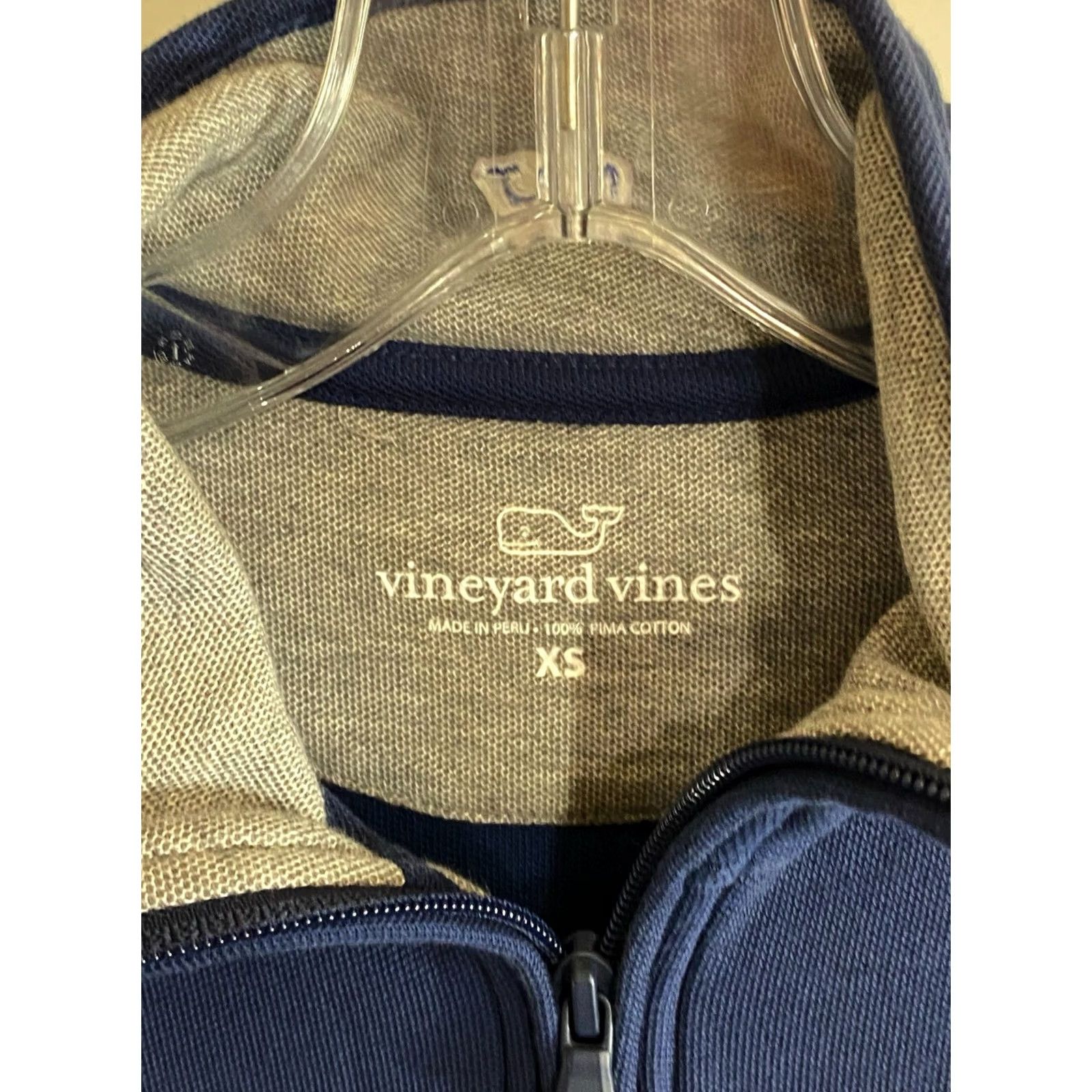 Vineyard Vines Vineyard Vines WOMEN’S New England Patriots Zip SWEATER XS Blue Size XS / US 0-2 / IT 36-38 - 7 Thumbnail