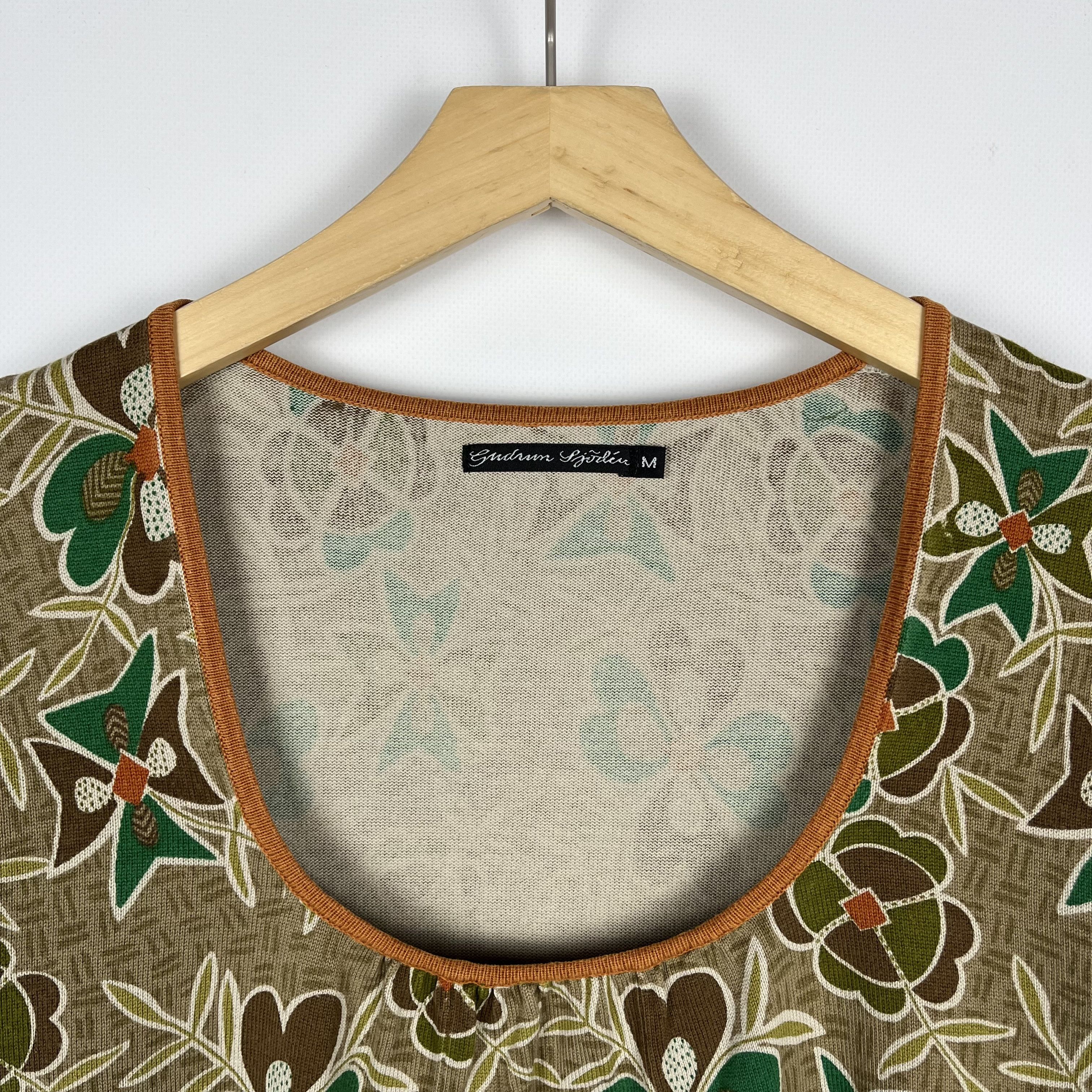 Gudrun Sjoden Ladies Gudrun Sjoden Floral Organic Cotton Tunic Dress Size M / US 6-8 / IT 42-44 - 8 Thumbnail