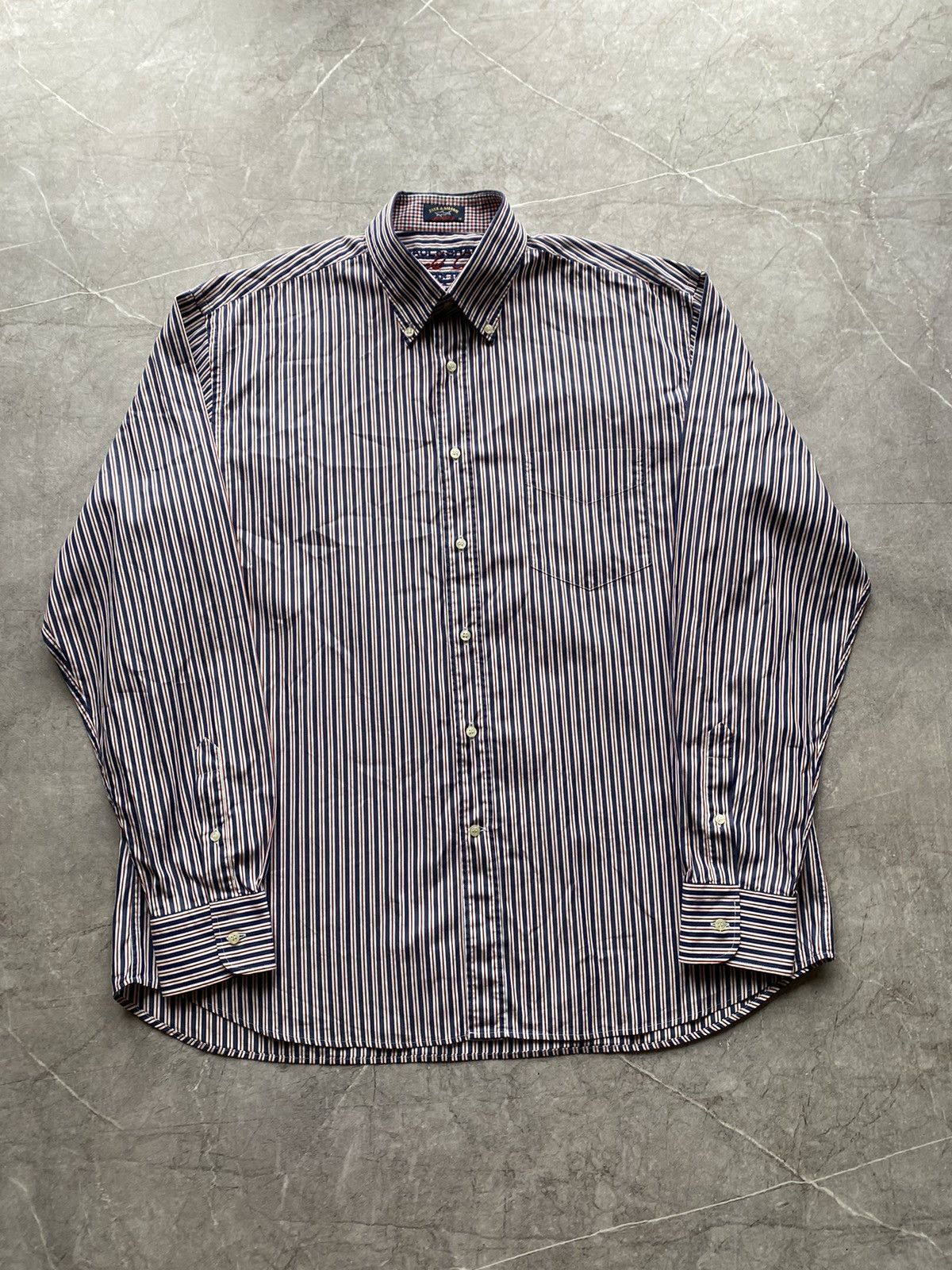 Paul & Shark Paul & Shark Yachting Geometric Shirt Button Ocean Team Size US XL / EU 56 / 4 - 2 Thumbnail
