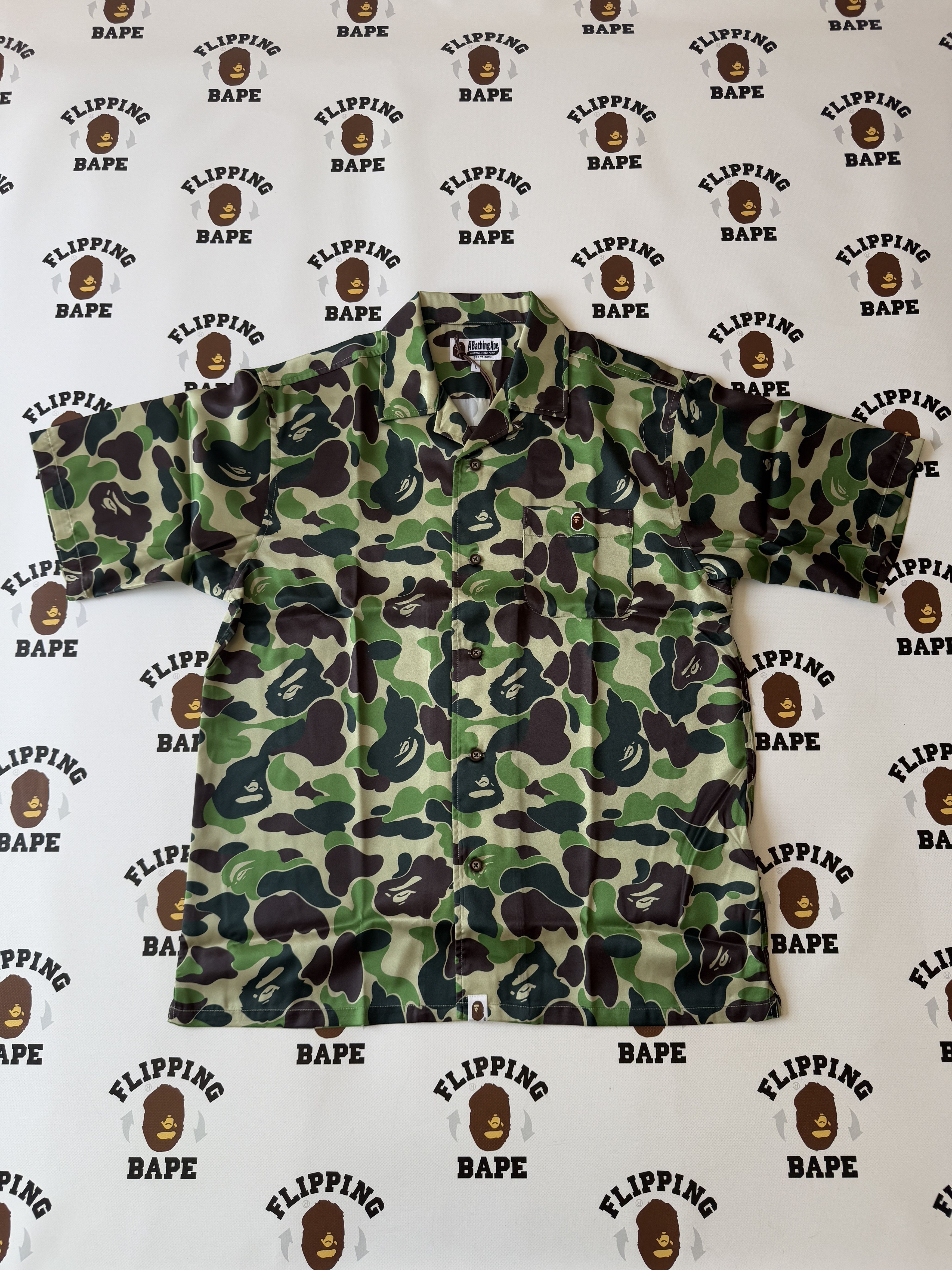 Bape BAPE ABC CAMO OPEN COLLAR SS SHIRTS (SS25) Size US L / EU 52-54 / 3 - 1 Thumbnail