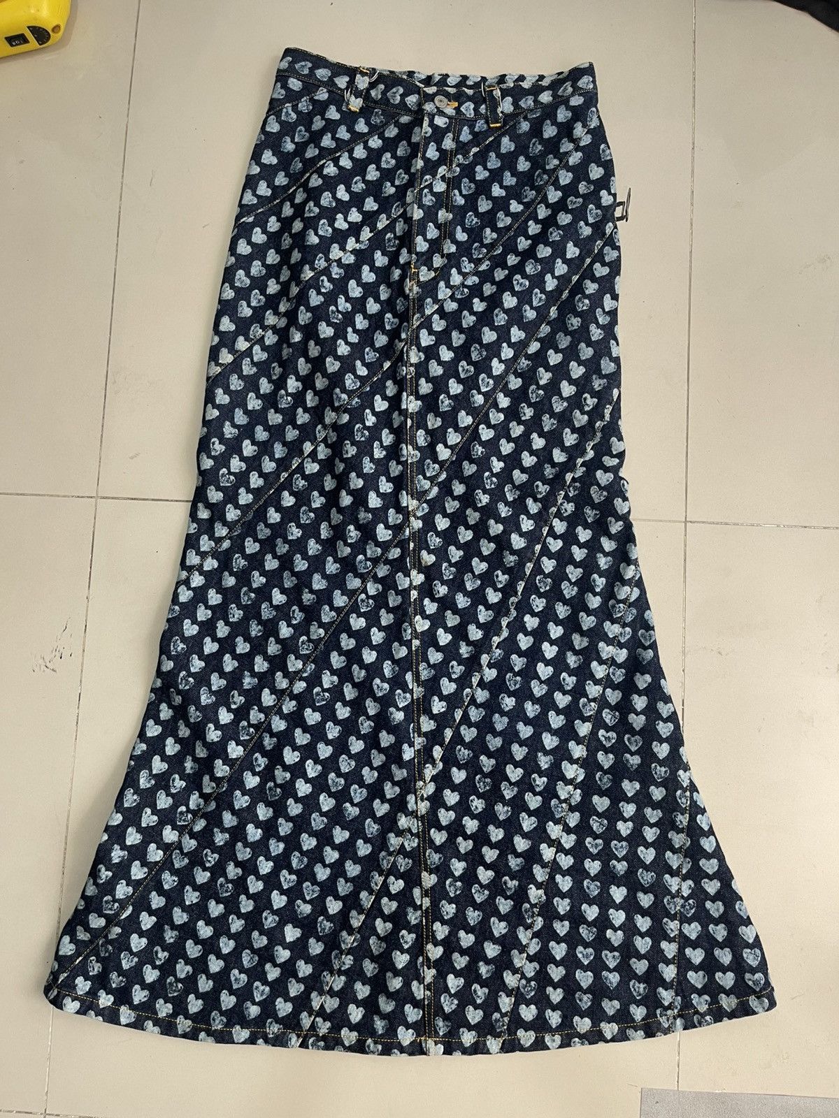 Hysteric Glamour Ozone Community Hysteric Glamour heart print skirt Size 27" / US 4 / IT 40 - 1 Thumbnail