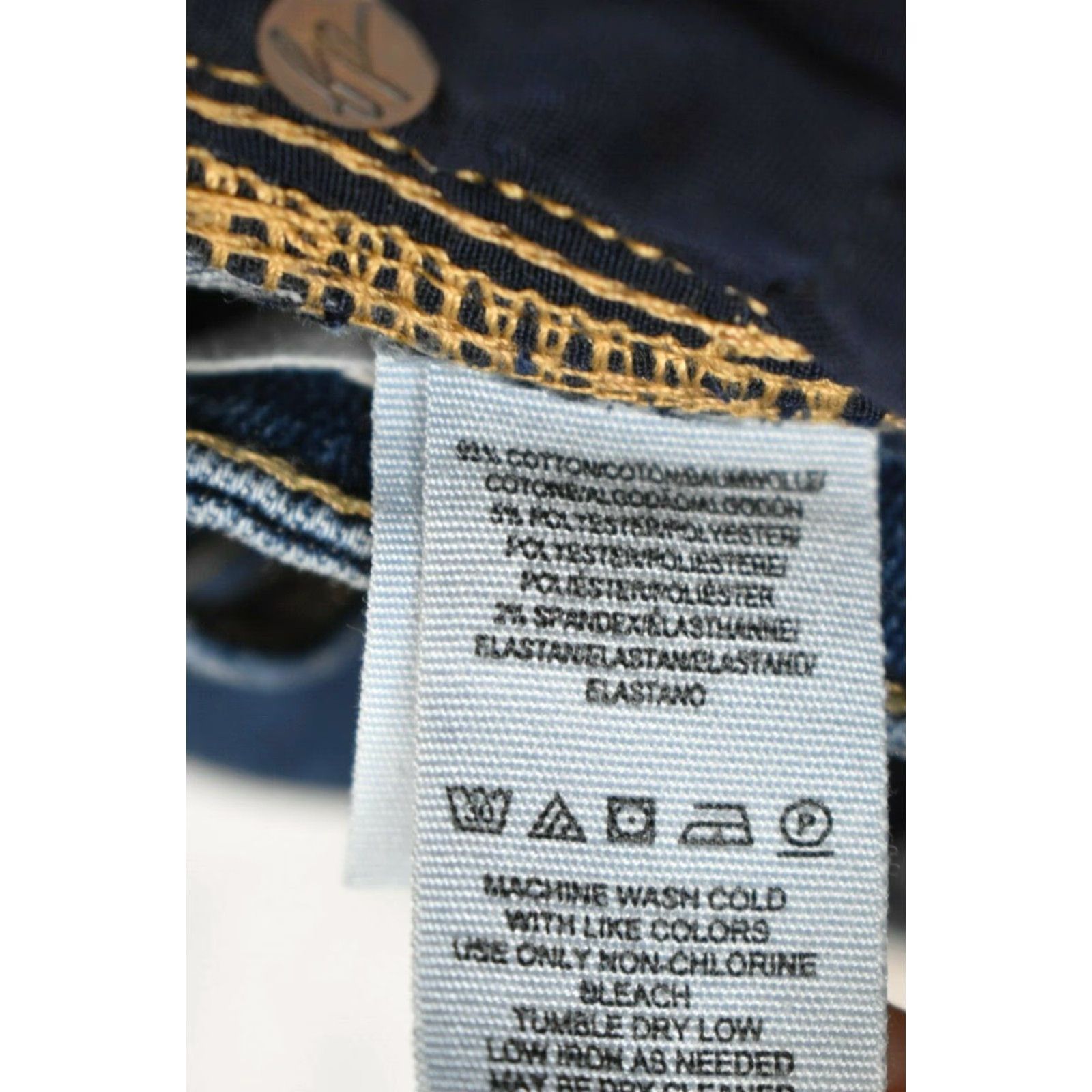 Vintage We The Free Skinny Jeans Womens Size 27 Actual 26 x 27 Frayed Hem Dark Wash Size 26" / US 2 / IT 38 - 4 Thumbnail