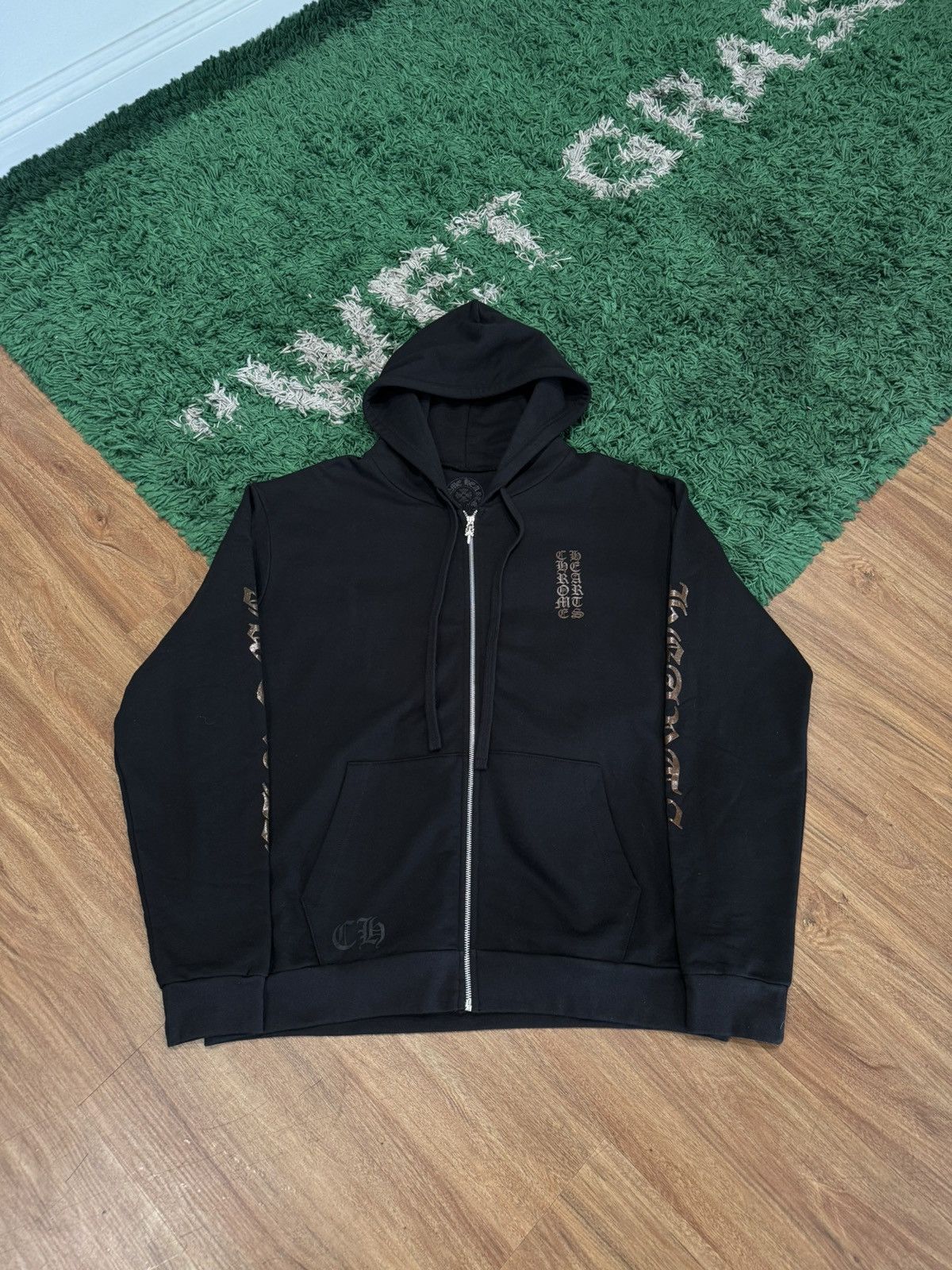 Chrome Hearts Chrome Hearts Vertical Logo Zip Up Size US L / EU 52-54 / 3 - 1 Thumbnail