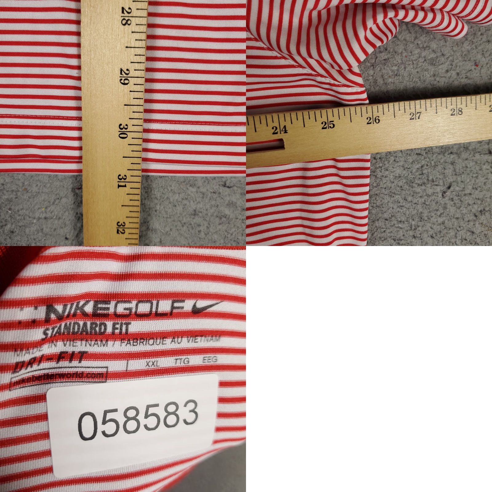 Nike Nike Polo Shirt Mens 2XL Red Striped Swoosh Golf Casual Short Sleeve Polo Shirt Mens 2XL Red Striped Nike Golf Classic Modern Preppy Sports Mens Size US XXL / EU 58 / 5 - 8 Thumbnail