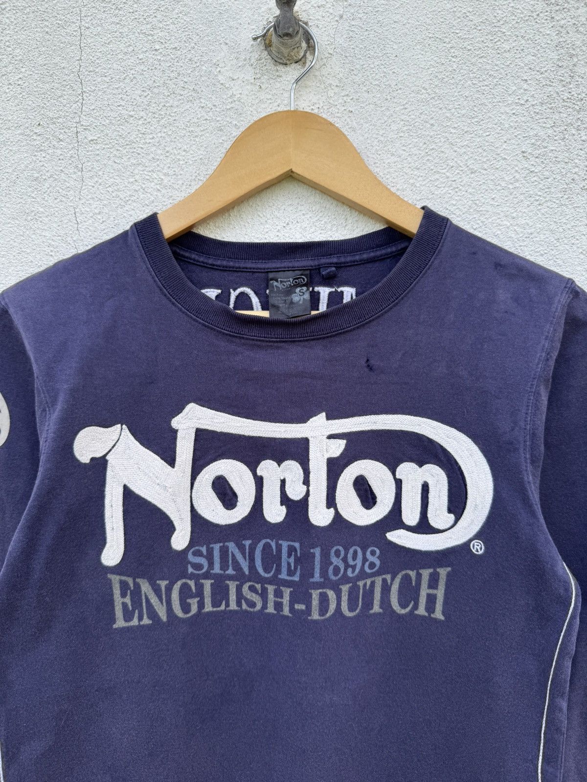 Norton Thrashed Distressed Norton Grunge Tees Size US XS / EU 42 / 0 - 3 Thumbnail