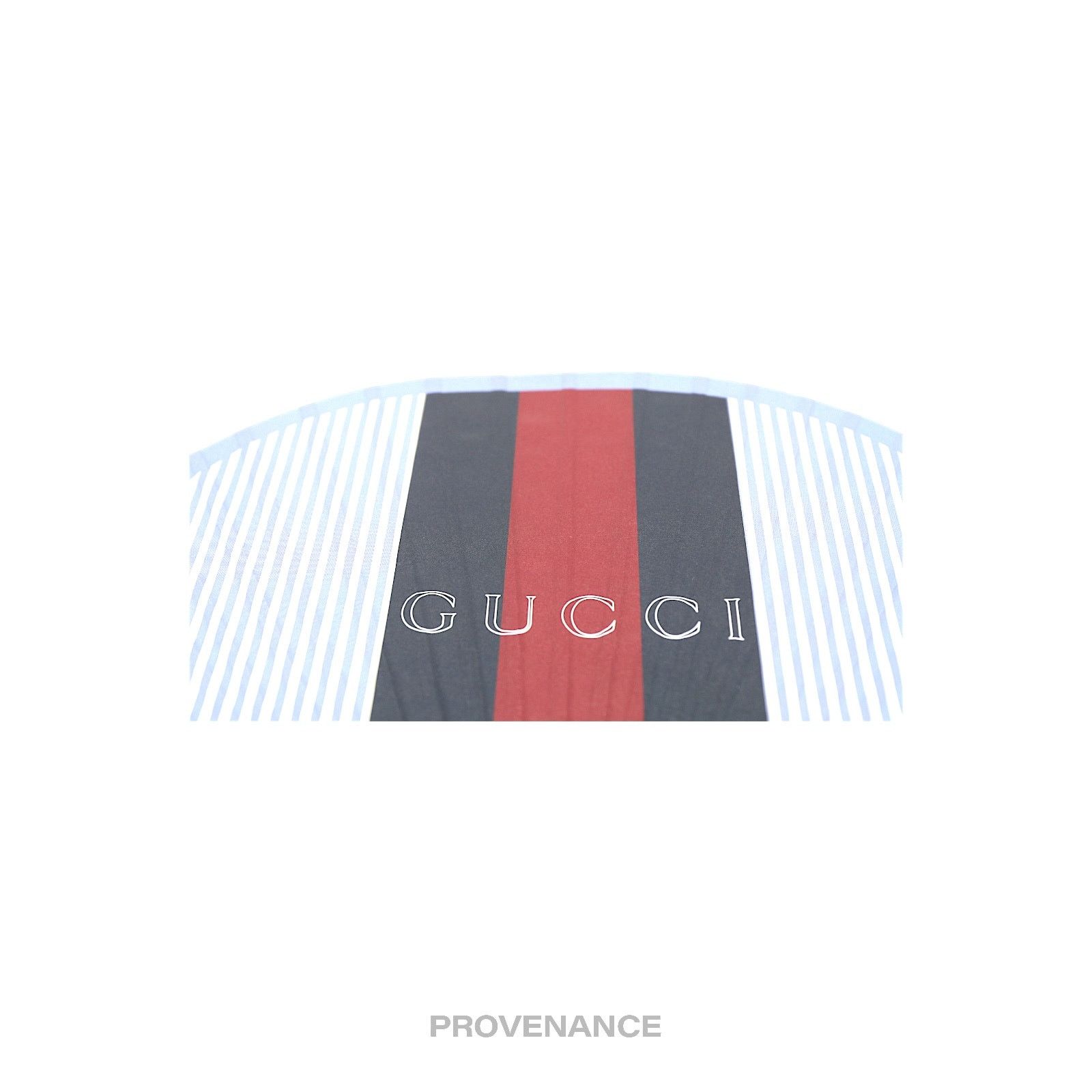 Gucci 🔴 Gucci Web Logo Bamboo Hand Fan - Black/Red Striped Size ONE SIZE - 6 Thumbnail
