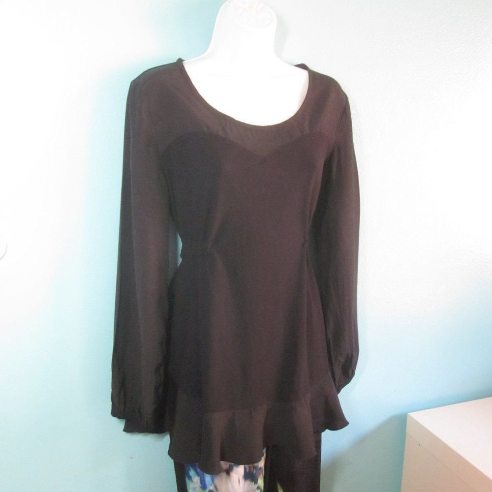 Other Cannisse Paris Womens Black Top Size 2 (US 6 / 8) Size M / US 6-8 / IT 42-44 - 13 Thumbnail