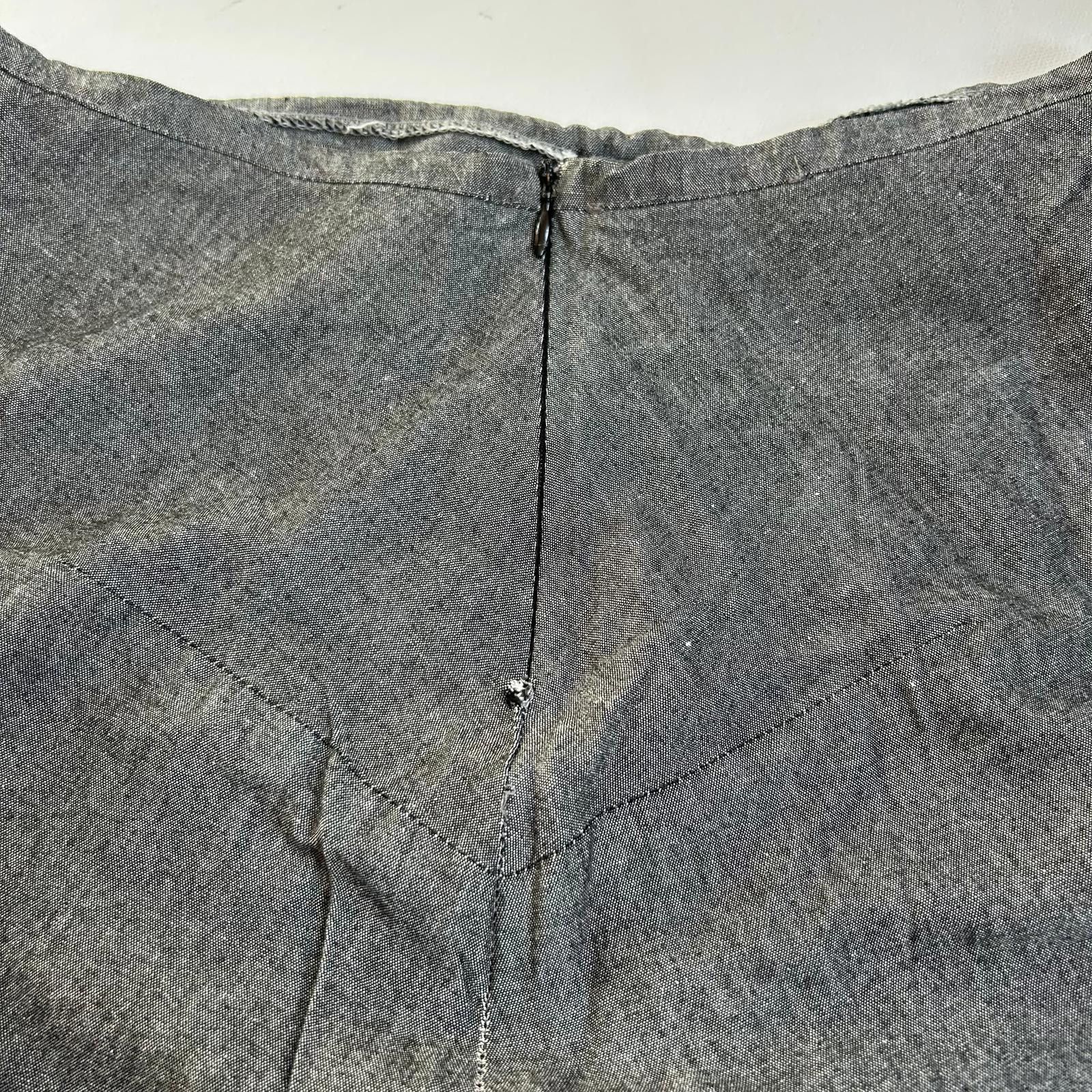 Designer Cop Copine Grey Maxi Skirt with Frayed Hem and Pocket Size 28" / US 6 / IT 42 - 7 Thumbnail