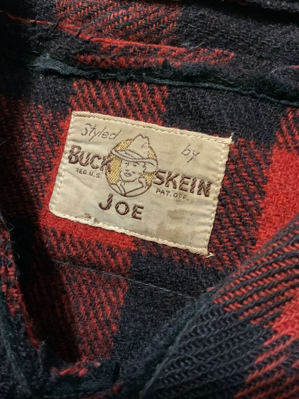 Vintage VTG 40s 50s Buck Skein Joe Buffalo Plaid Wool Flannel Shirt Size US S / EU 44-46 / 1 - 5 Thumbnail