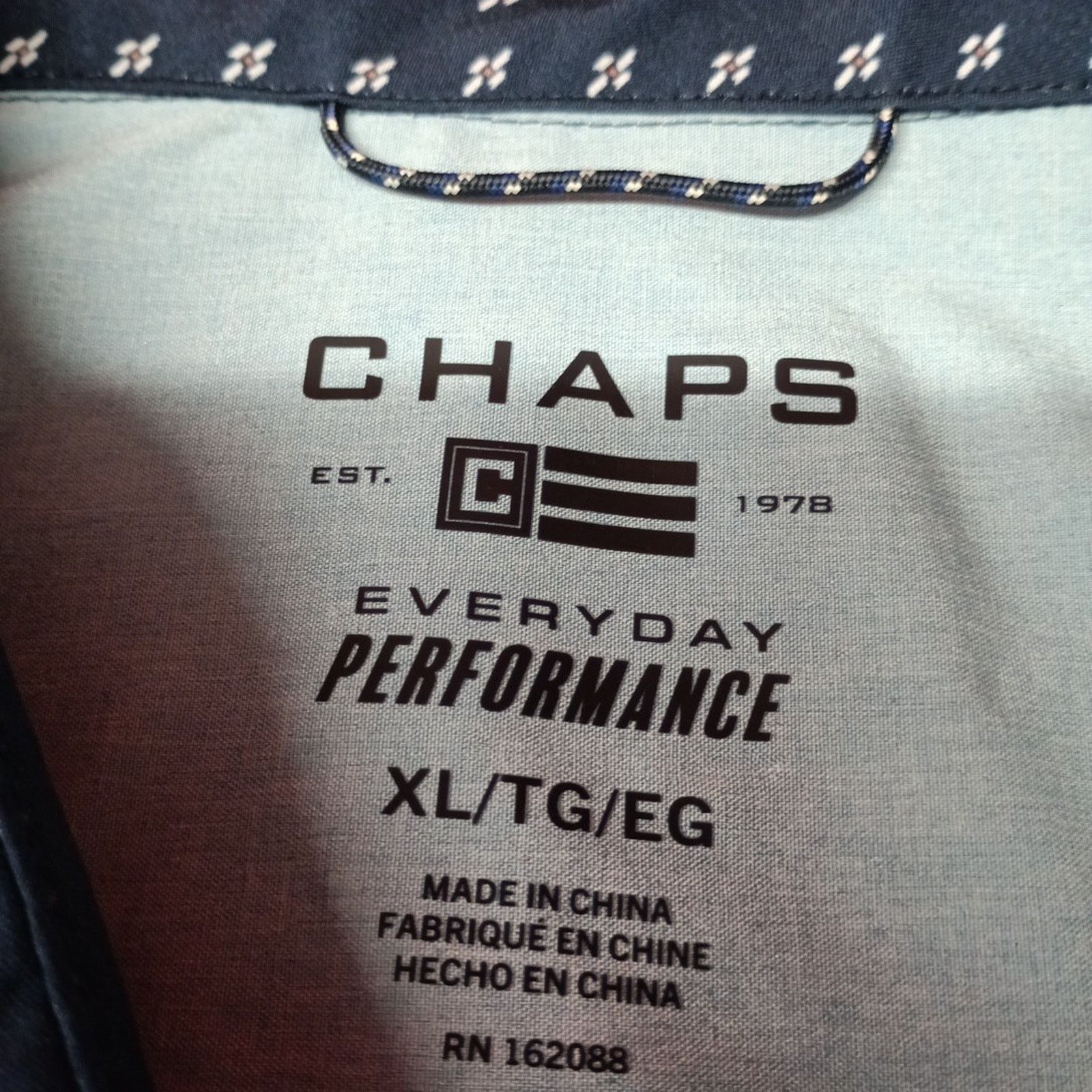 Chaps Chaps Everyday Performance Shirt Men's Size XL Ink Blue Size US XL / EU 56 / 4 - 3 Thumbnail