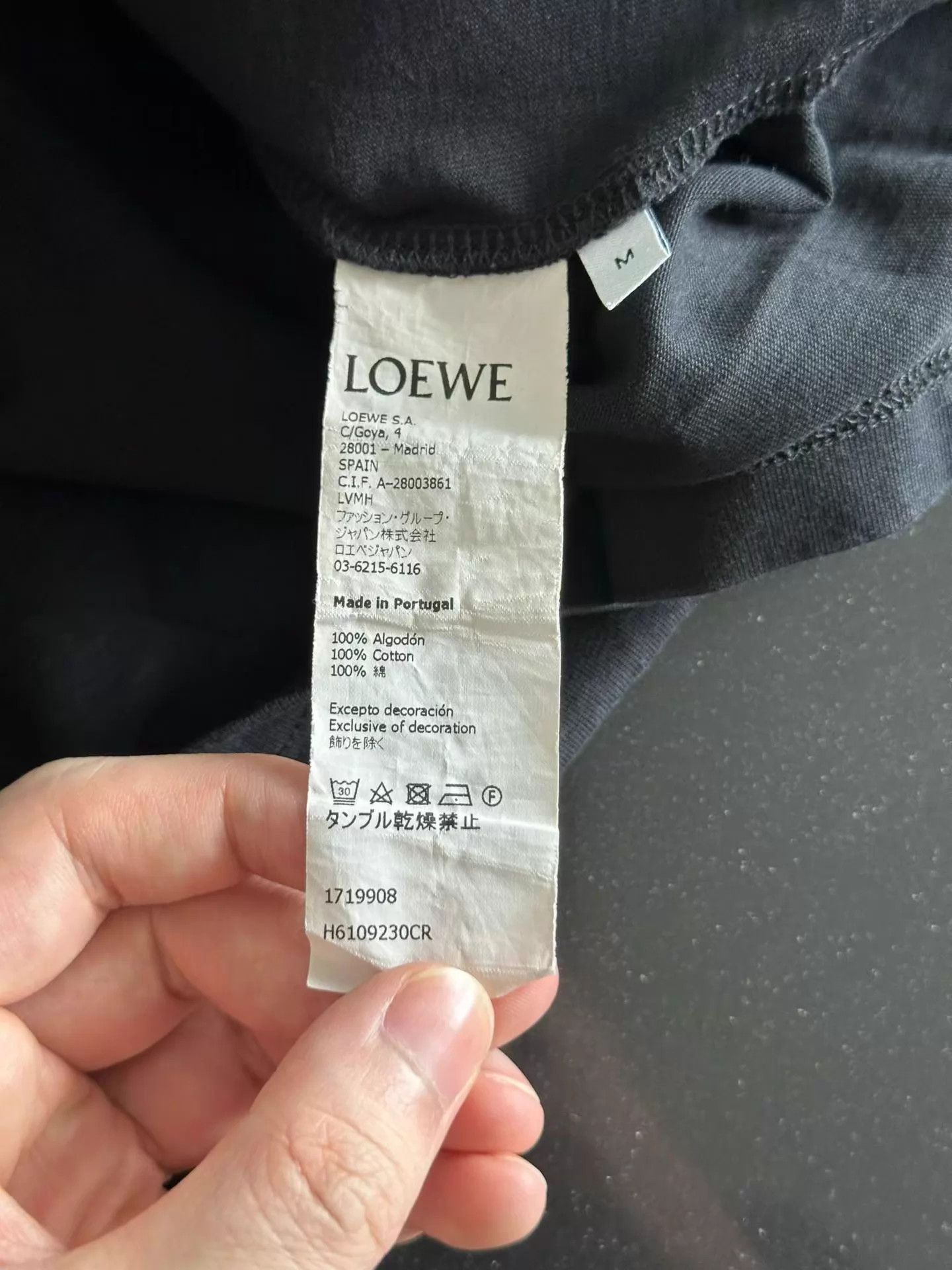 Loewe LOEWE Black Embroidered Short Sleeve T-Shirt M Size M / US 6-8 / IT 42-44 - 4 Thumbnail