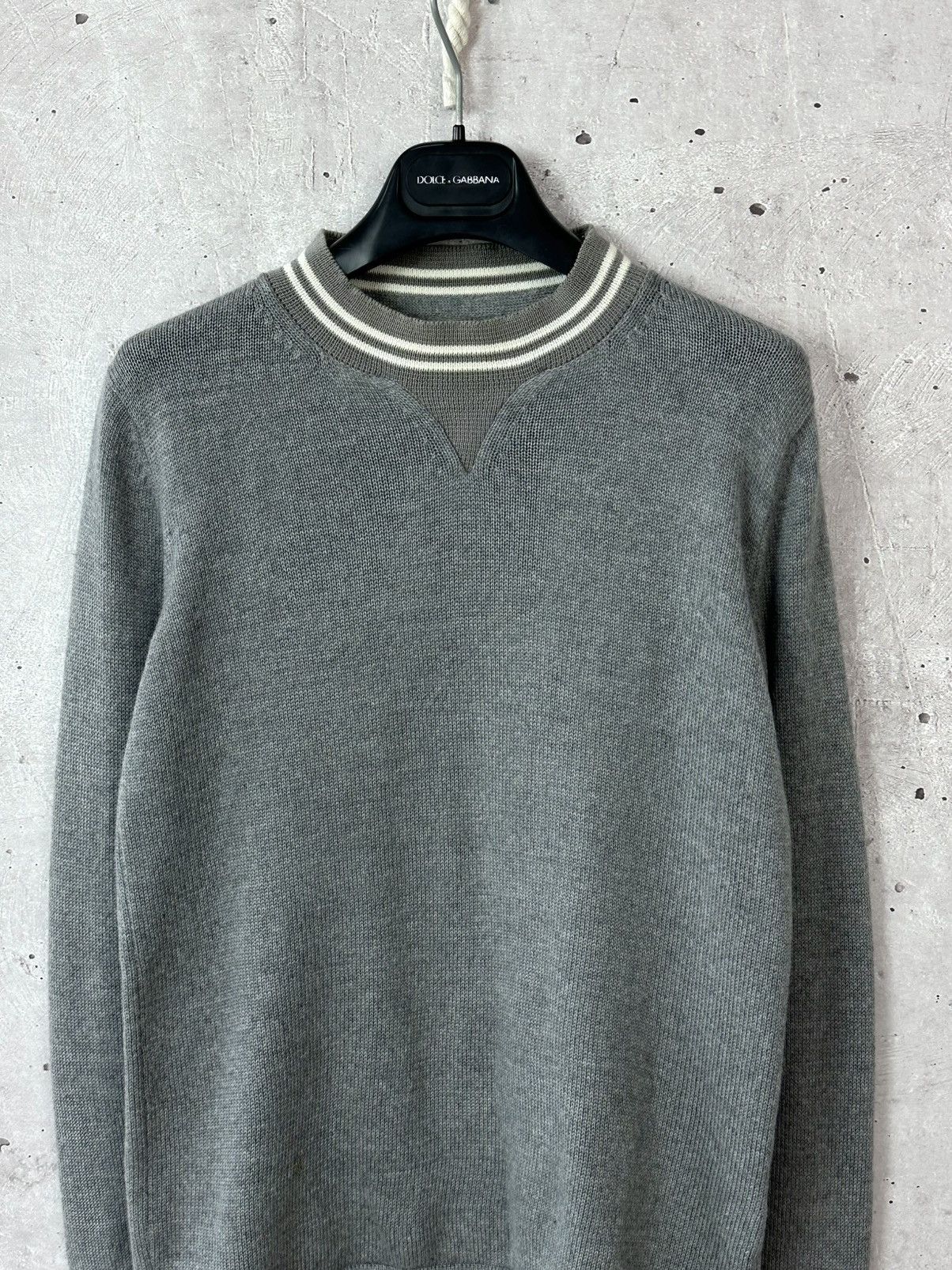 Wood Wood Wood Wood Grey Stripped Women’s Knit Wool Sweater Size XS / US 0-2 / IT 36-38 - 2 Thumbnail