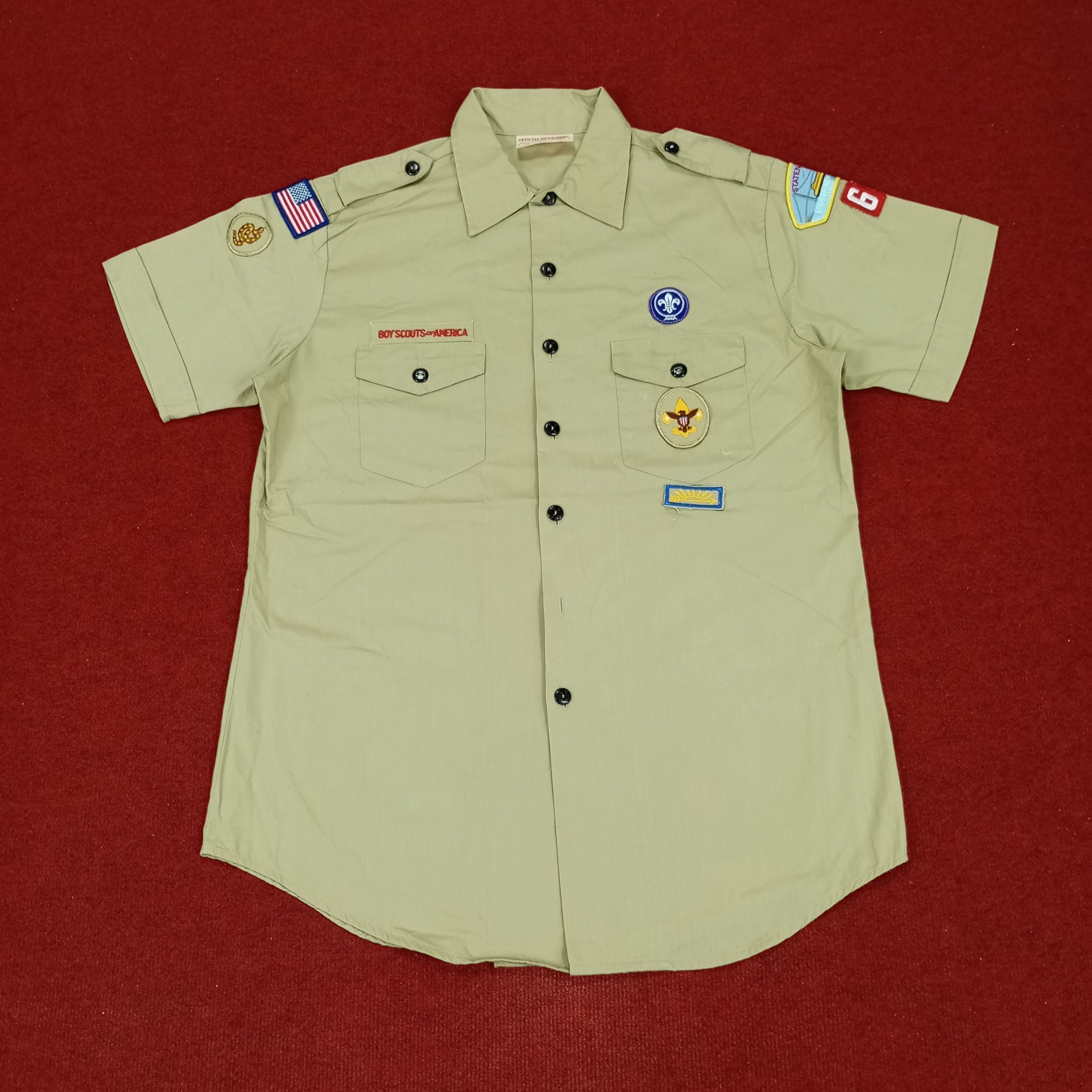 Vintage Boy Scout Of America Uniform Shirt Style Size US XL / EU 56 / 4 - 1 Thumbnail