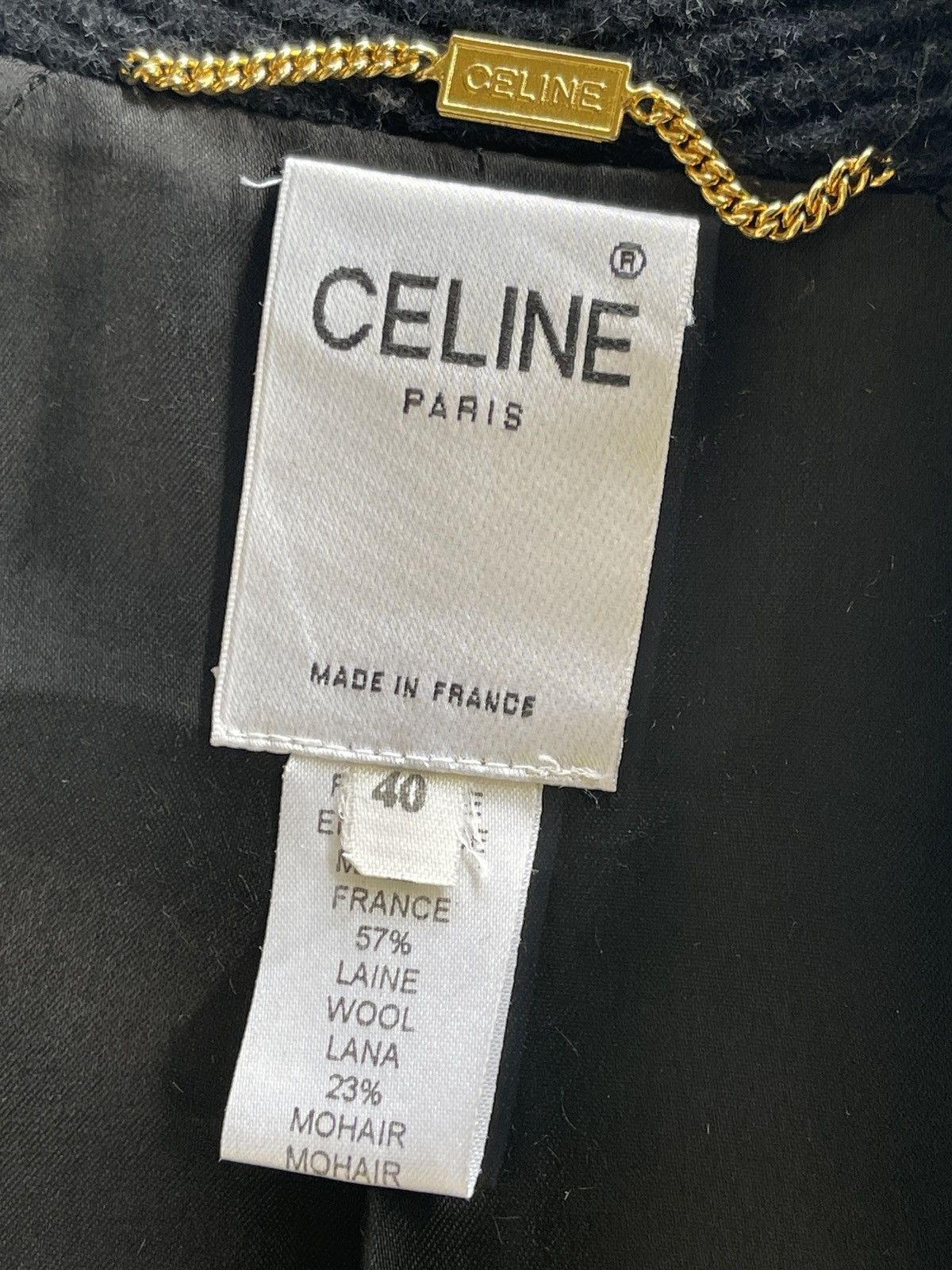 Celine 90s Celine Luxury Oversize Mohair Coat Size M / US 6-8 / IT 42-44 - 8 Thumbnail