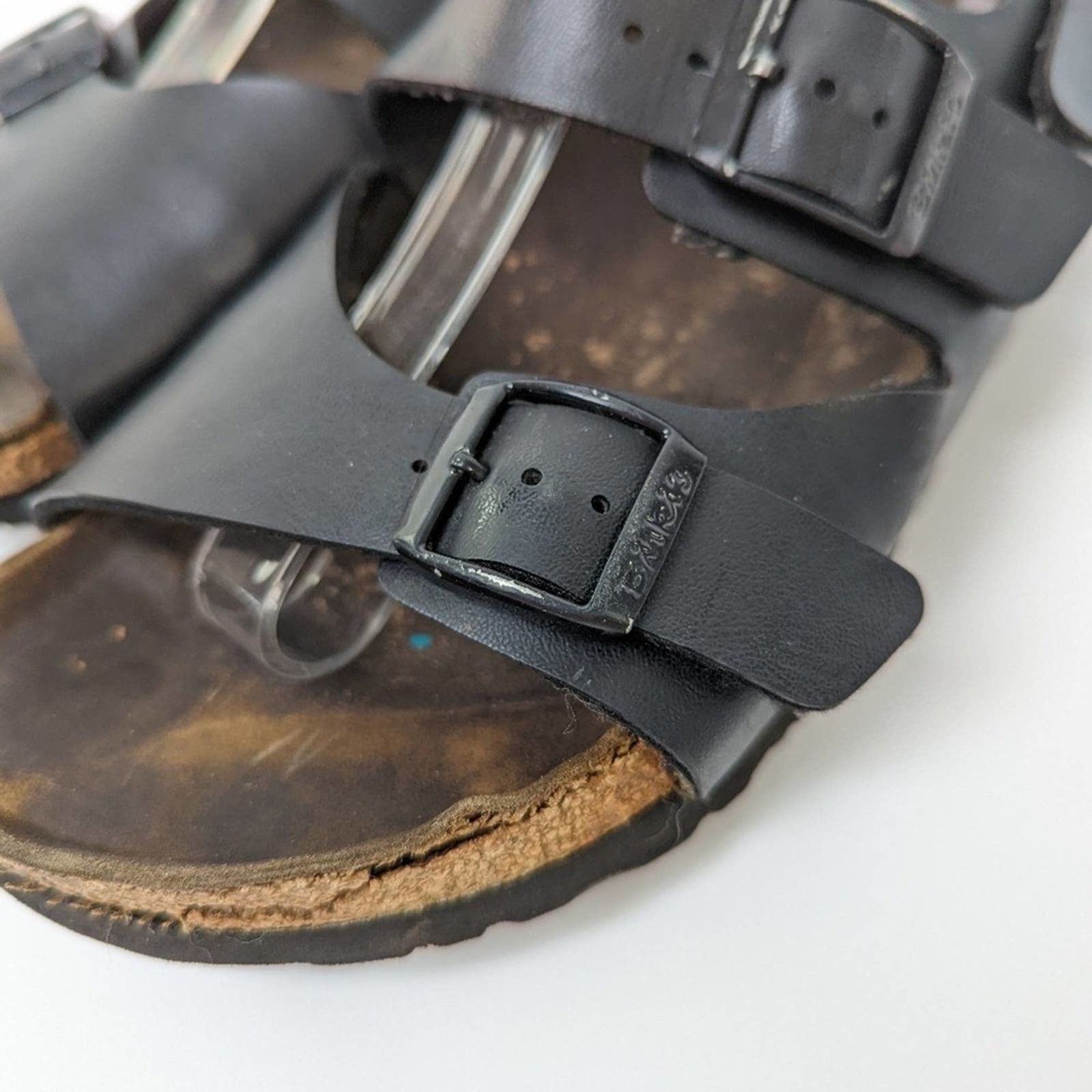 Birkenstock Birkenstock Black Leather Milano Sandals - 8 Size US 8 / IT 38 - 8 Thumbnail