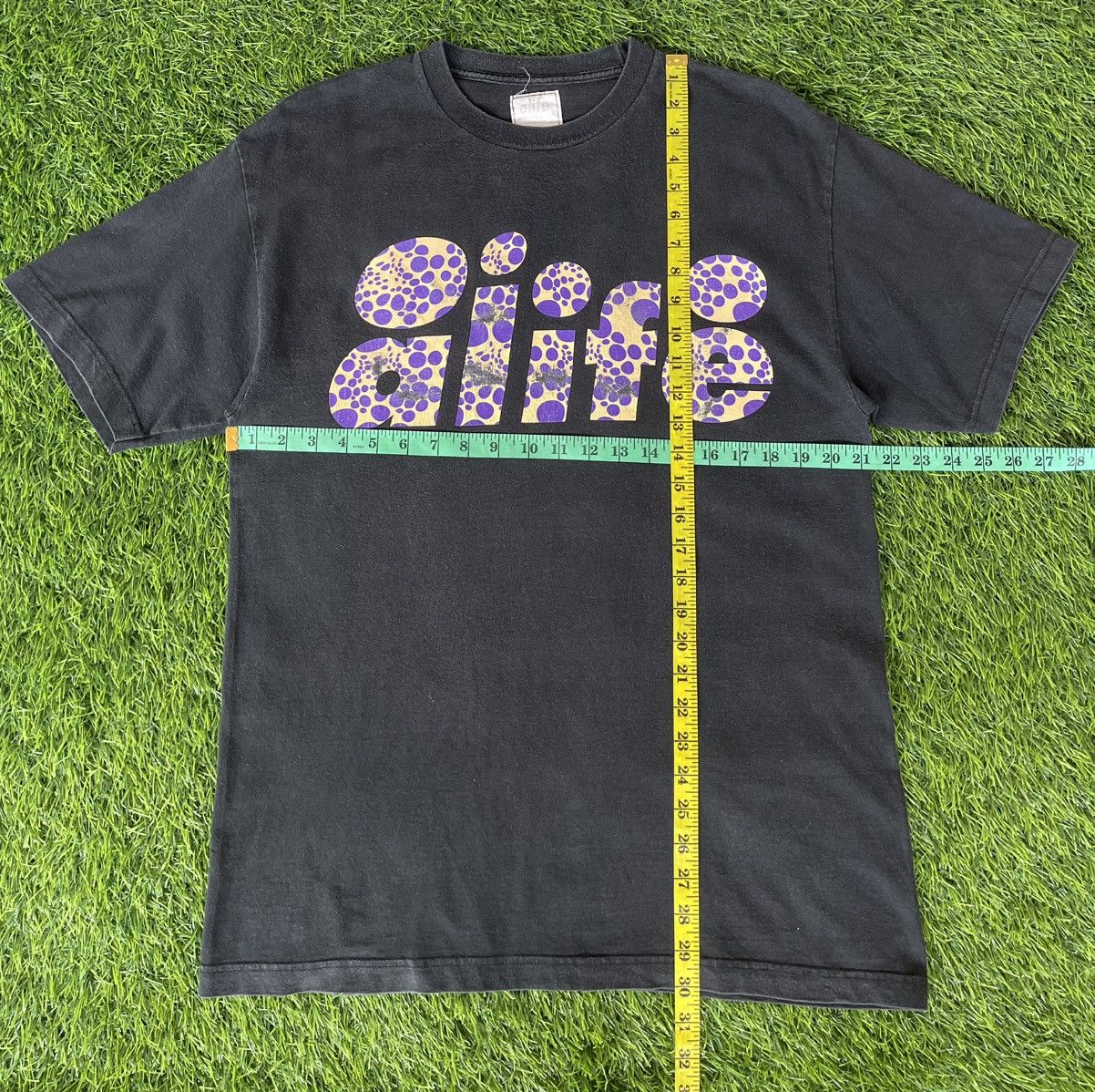 Alife Vintage🔥ALIFE🔥Big Logo Faded Black Tshirt y2k Size US L / EU 52-54 / 3 - 6 Thumbnail