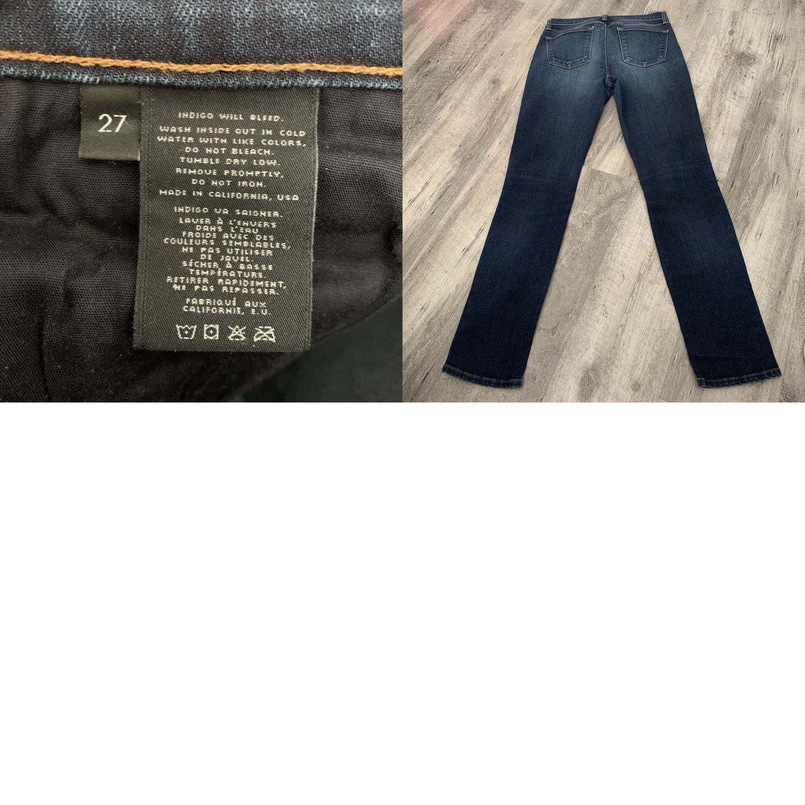 J Brand J Brand Jeans Womens 27 Skinny Leg Denim Blue Porter Wash Mid Rise Stretch Size 27" / US 4 / IT 40 - 8 Thumbnail