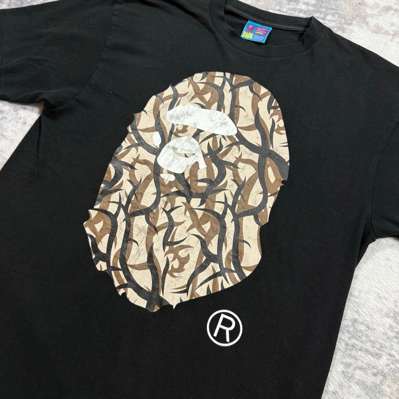 Bape × Nigo Authentic Bape 2000's Tribal Camo Ape Head Tee L Size US L / EU 52-54 / 3 - 2 Thumbnail