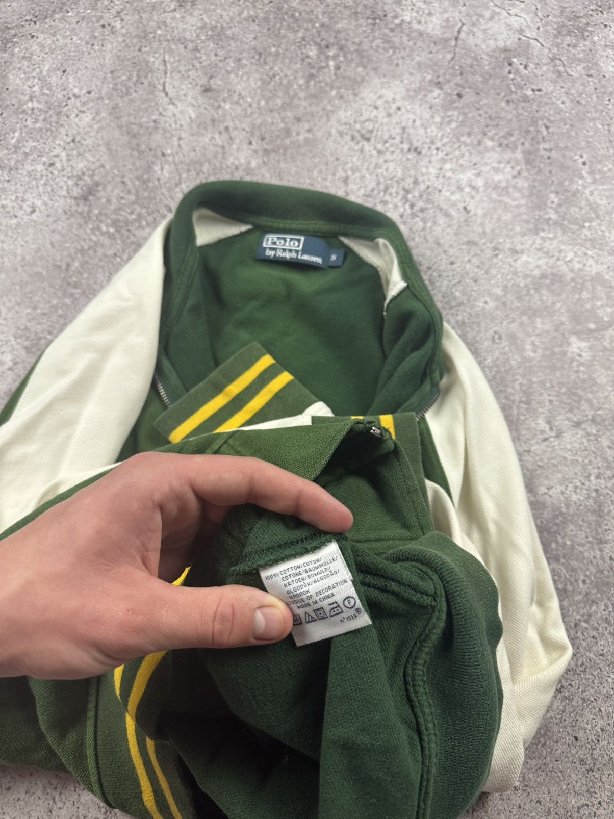 Polo Ralph Lauren Vintage Polo Ralph Lauren knitted bomber Y2K jacket faded Size US S / EU 44-46 / 1 - 8 Thumbnail