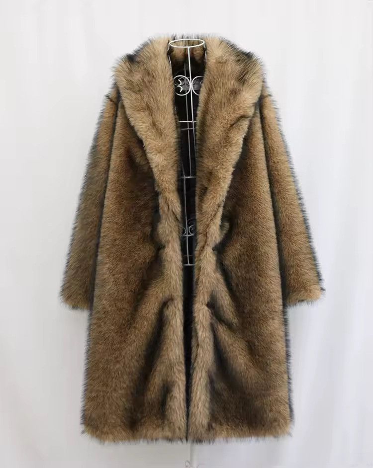 Other Streetwear Faux Fur Long Designer Coat Jacket Size US L / EU 52-54 / 3 - 8 Thumbnail