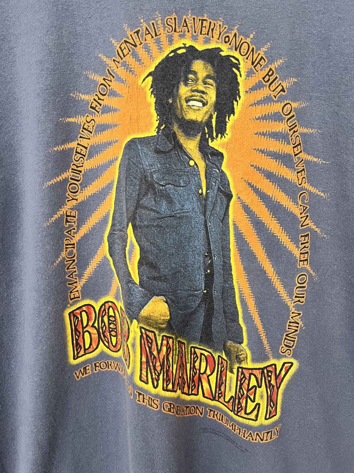 Vintage Vintage 90s Bob Marley T Shirt Size US L / EU 52-54 / 3 - 3 Thumbnail