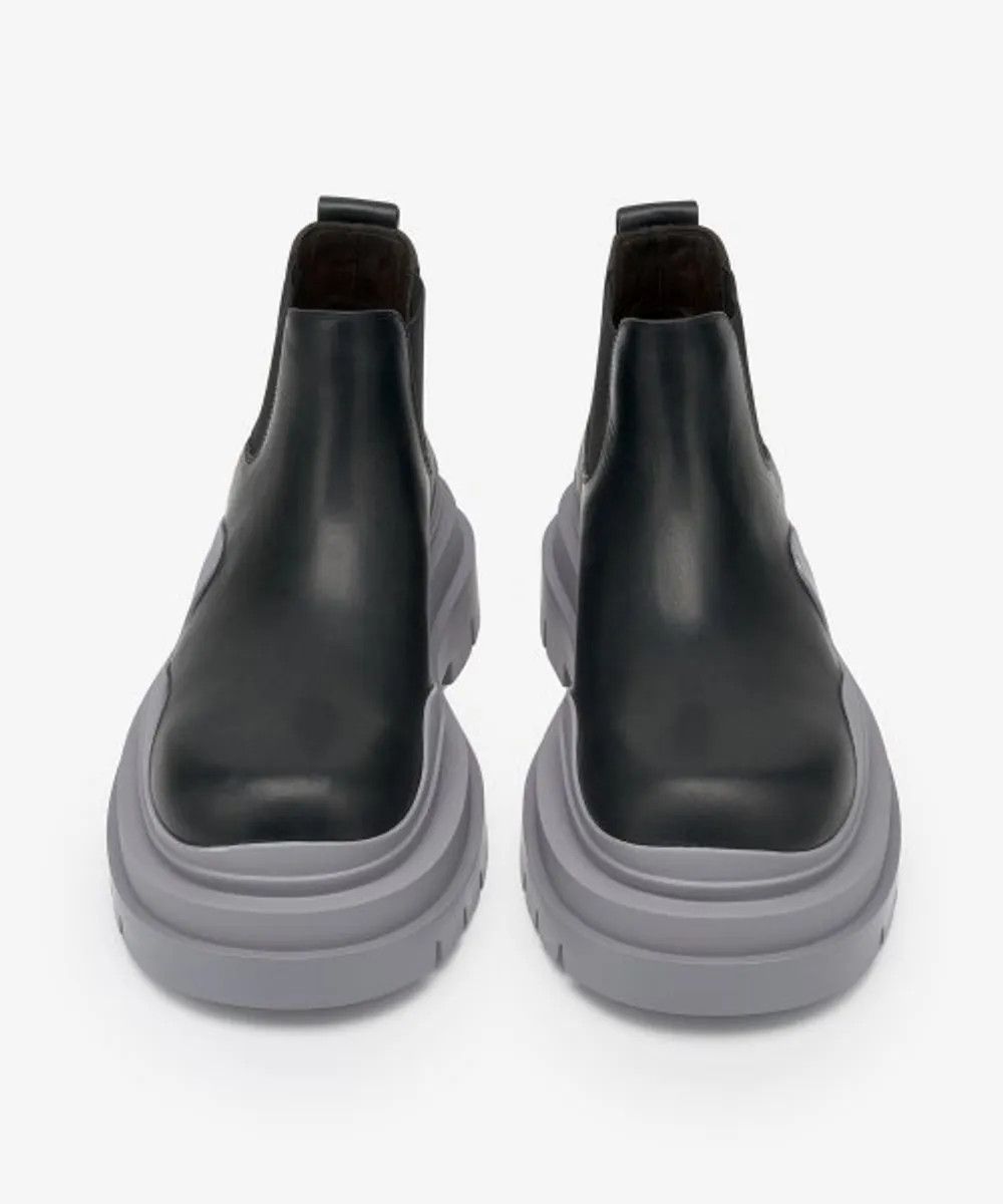 Bottega Veneta o1n1vont0125 Tire Ankle Chelsea Boots in Black Size US 10.5 / EU 43-44 - 2 Thumbnail