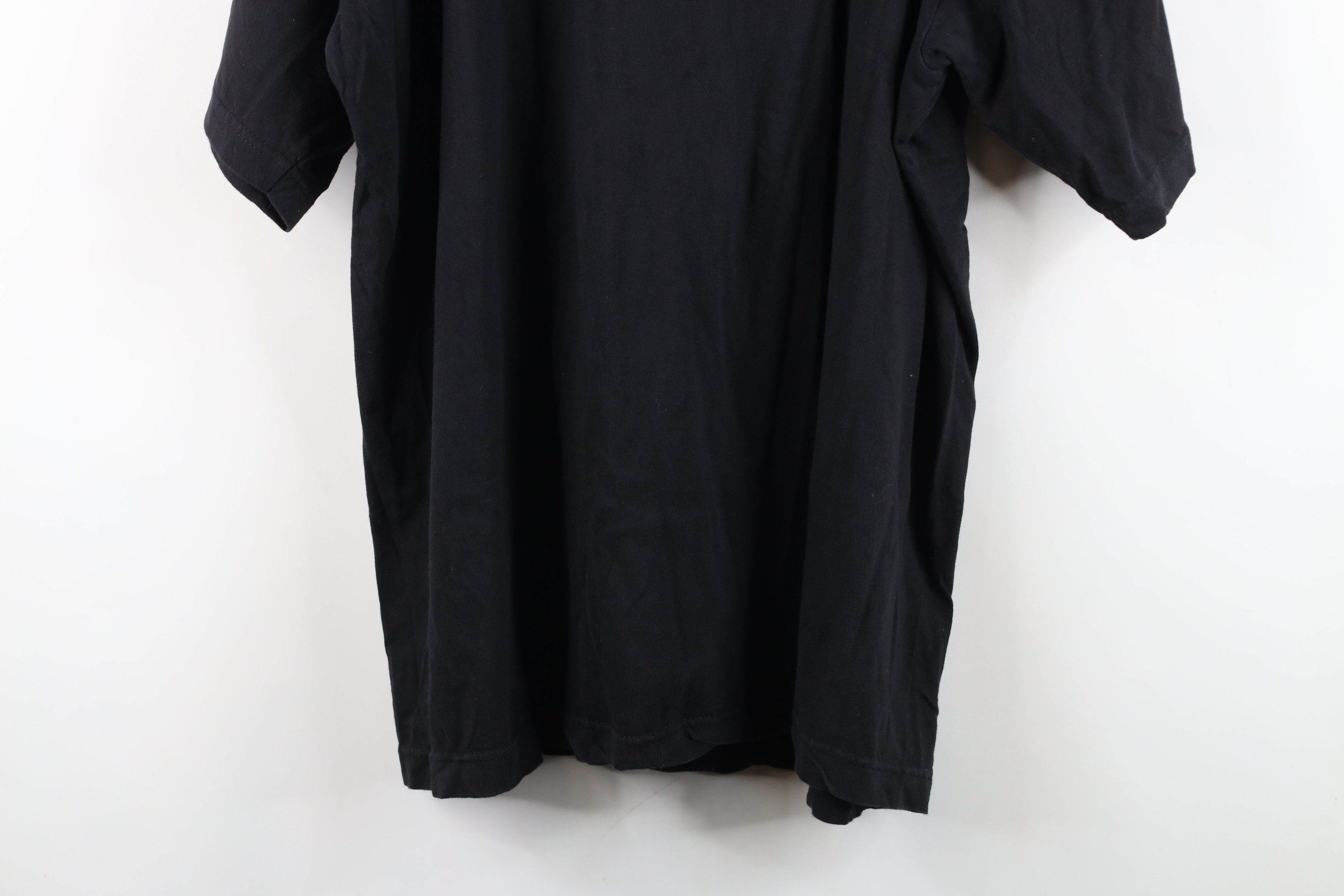 Vintage Vintage 90s Y2K Streetwear Faded Blank Cotton T-Shirt Black Size US L / EU 52-54 / 3 - 12 Thumbnail