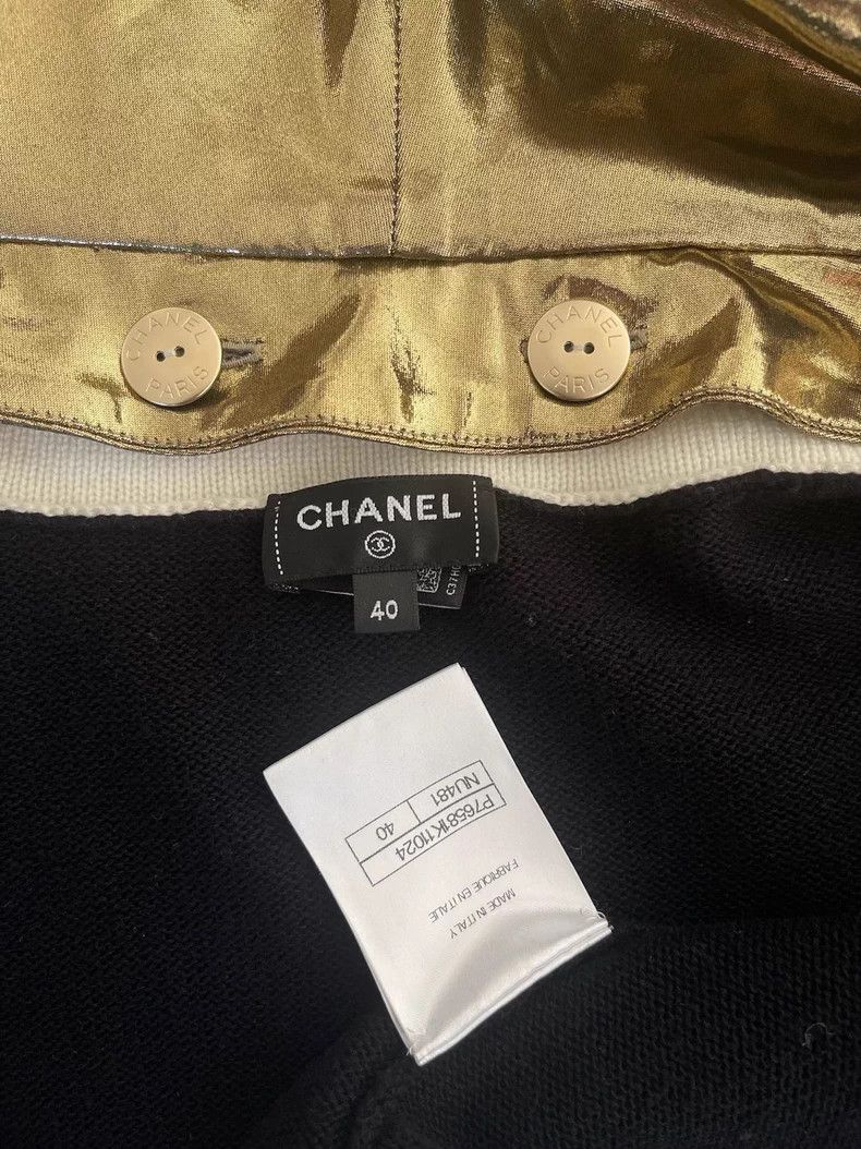 Chanel Chanel 2024 Early Spring Vacation Series 24c Gold Sequin H Size S / US 4 / IT 40 - 3 Thumbnail