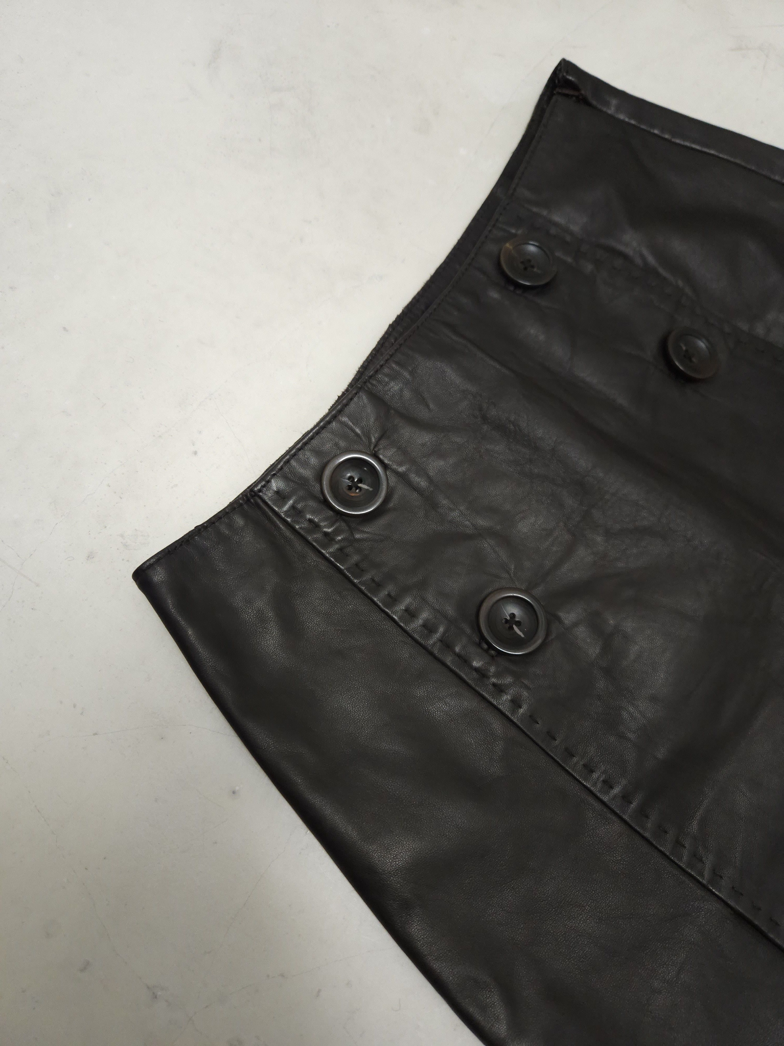 Max Mara × Weekend Max Mara Max mara leather mini skirt Size 26" / US 2 / IT 38 - 4 Thumbnail