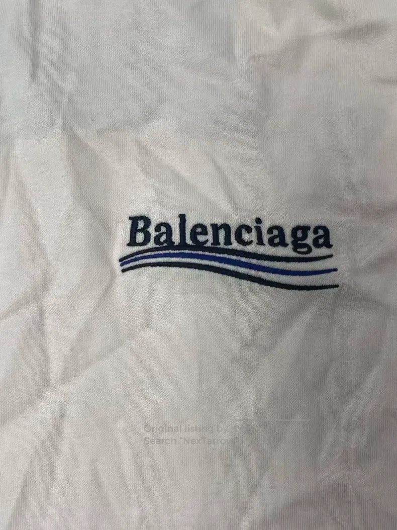 Balenciaga Balenciaga Letter Printed Round Neck Short Sleeve T-Shirt Size US L / EU 52-54 / 3 - 3 Thumbnail