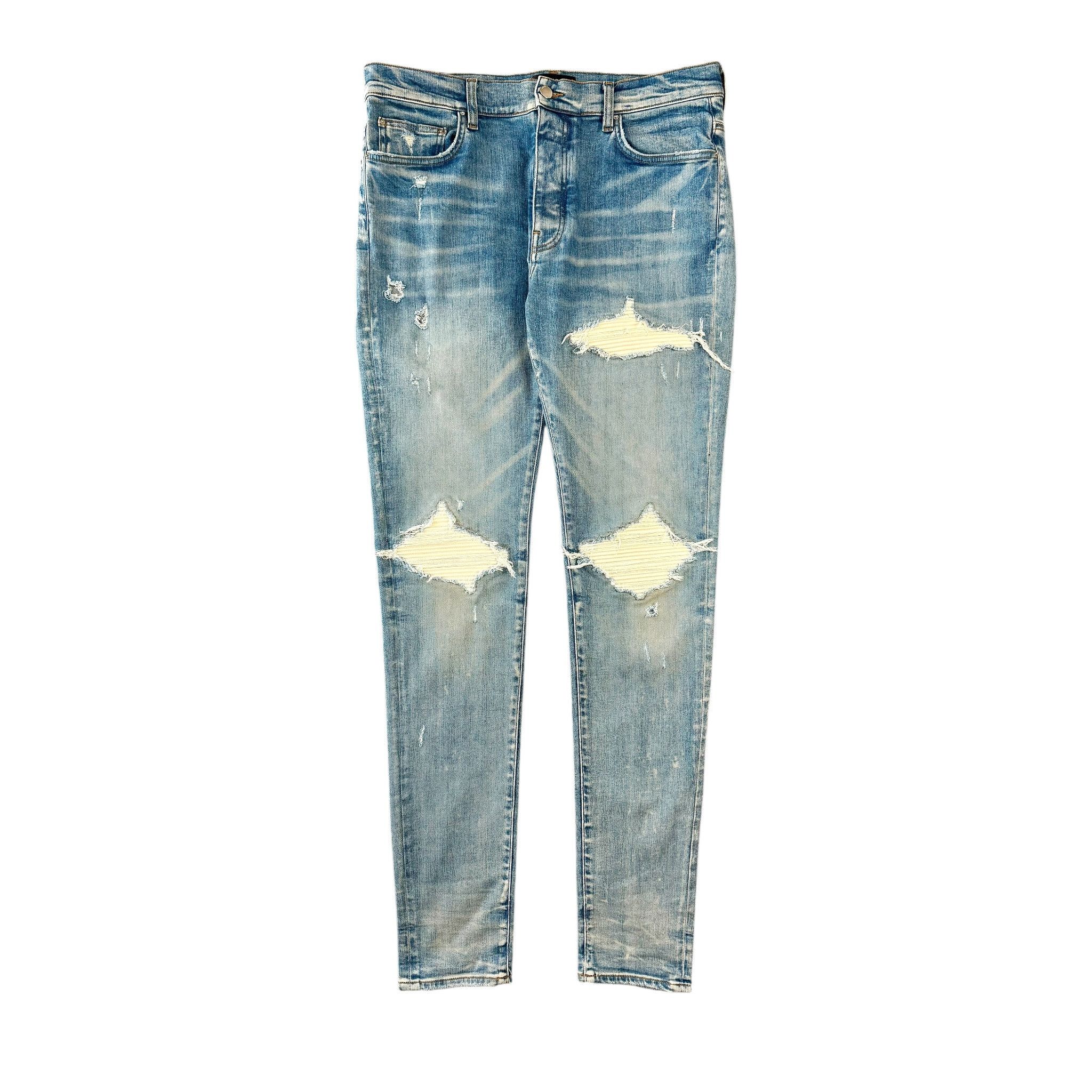 Jean Thrasher Amiri En Denim Carreaux - Taille 29, Coupe Régulière, Couleur Clay Indigo - NEUF Avec étiquettes