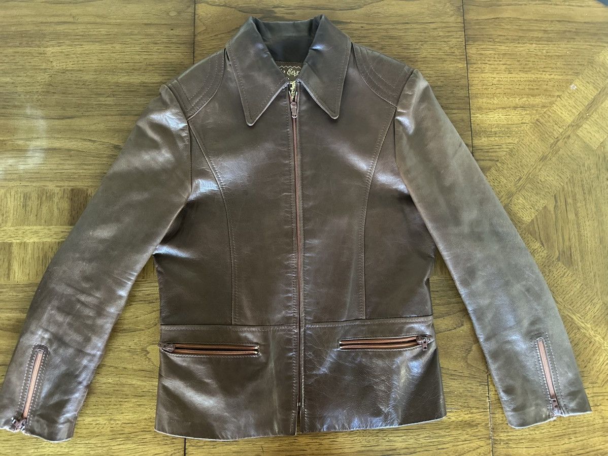 Other Collared Leather Jacket (Goya de España) Size US M / EU 48-50 / 2 - 2 Thumbnail