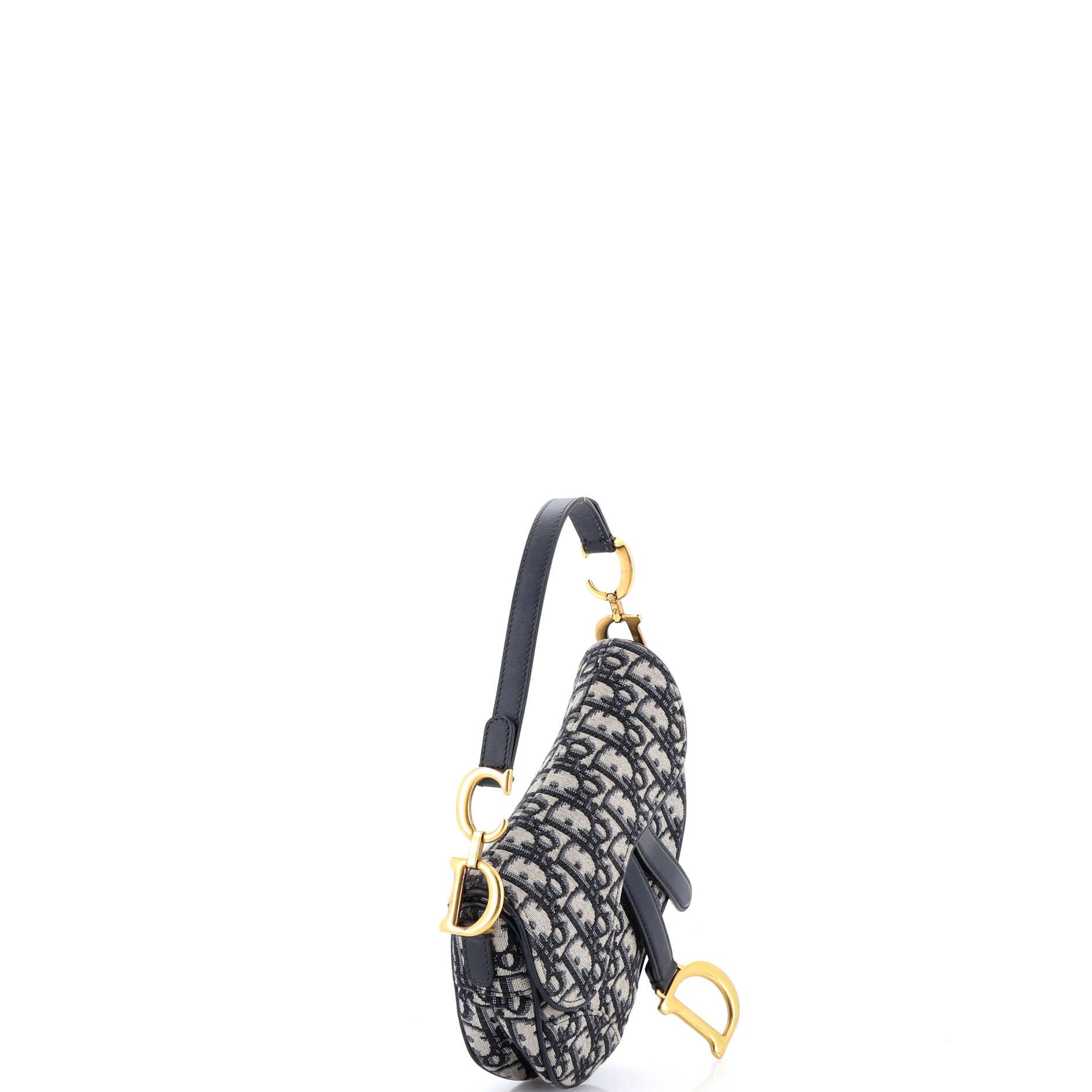 Saddle Handbag Oblique Canvas Mini