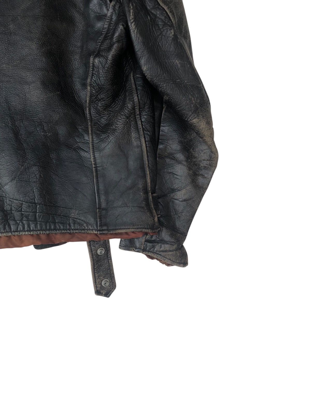 Leather × Vintage Steerhide Vintage Double Collar Leather Jacket Size US M / EU 48-50 / 2 - 4 Thumbnail