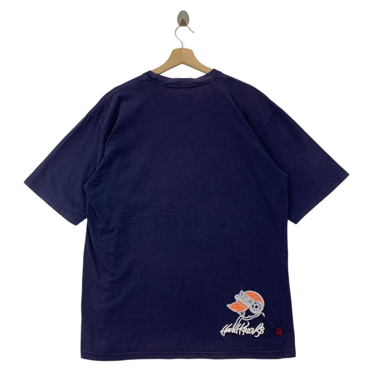 Vintage Vintage SCHOOL OF HARD KNOCK overprint hip hop tee Size US XL / EU 56 / 4 - 4 Thumbnail