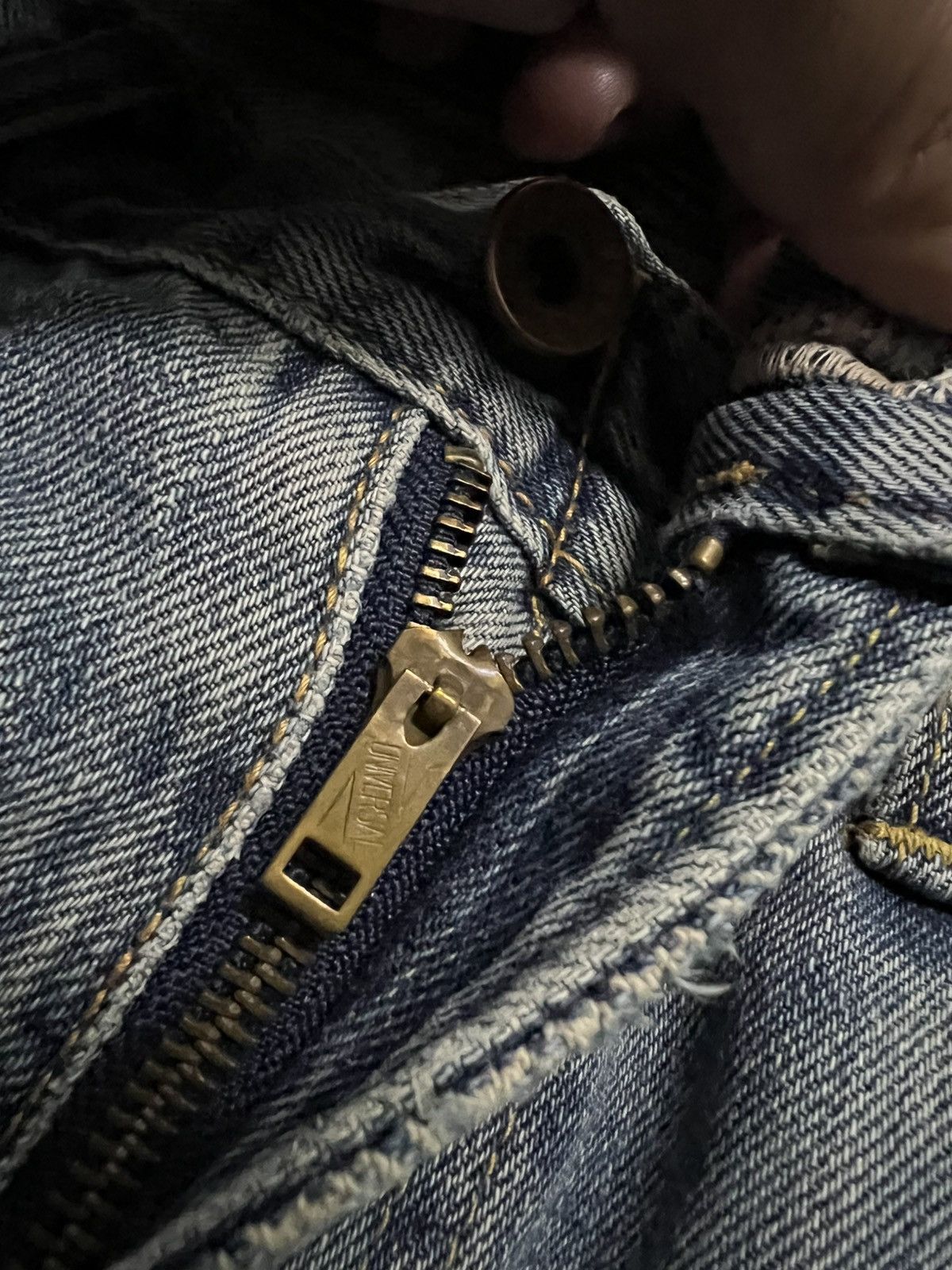 Edwin 💥Baggy💥Vintage Edwin 505 Distressed Selvedge Faded Jean Size US 32 / EU 48 - 12 Thumbnail