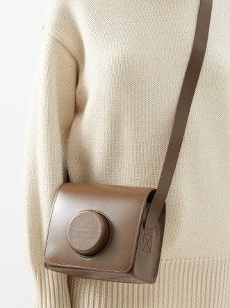 Lemaire LEMAIRE Camera Crossbody Bag Hazelnut Brown Size ONE SIZE - 2 Thumbnail