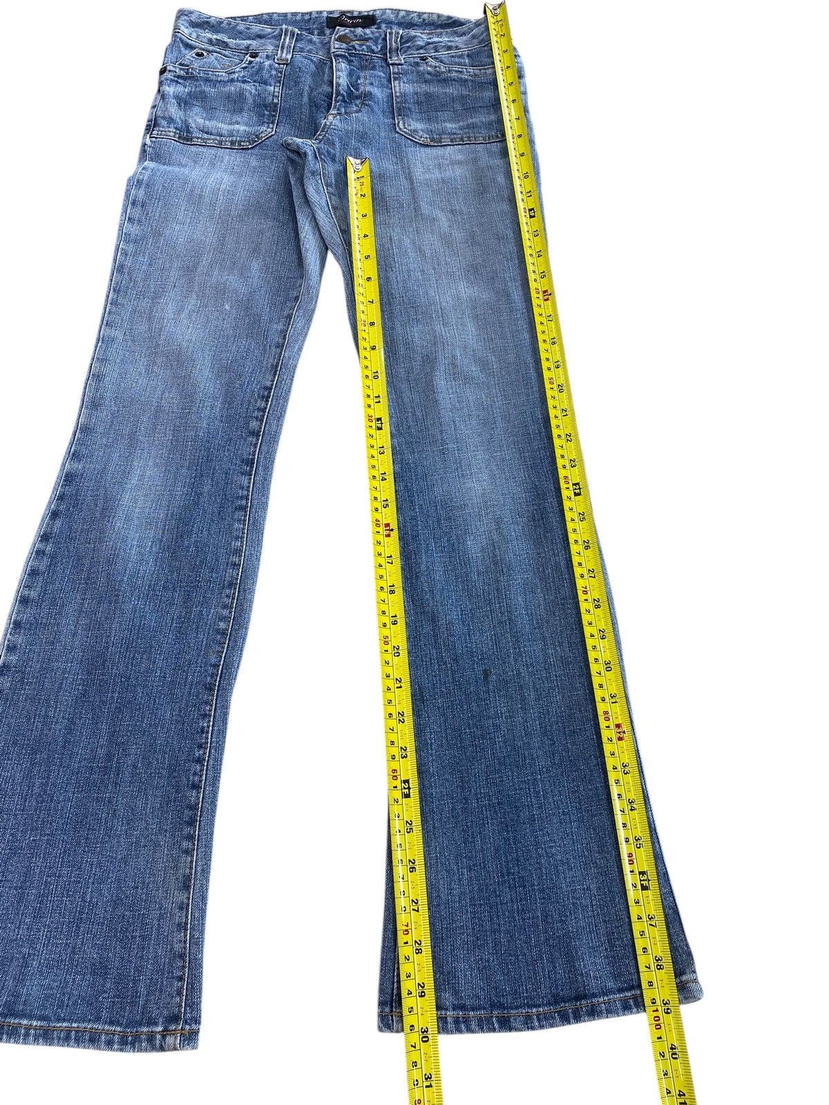Japanese Brand Japanese Brand Faded Blue Flared Jeans Y2K Style Size US 29 - 6 Thumbnail