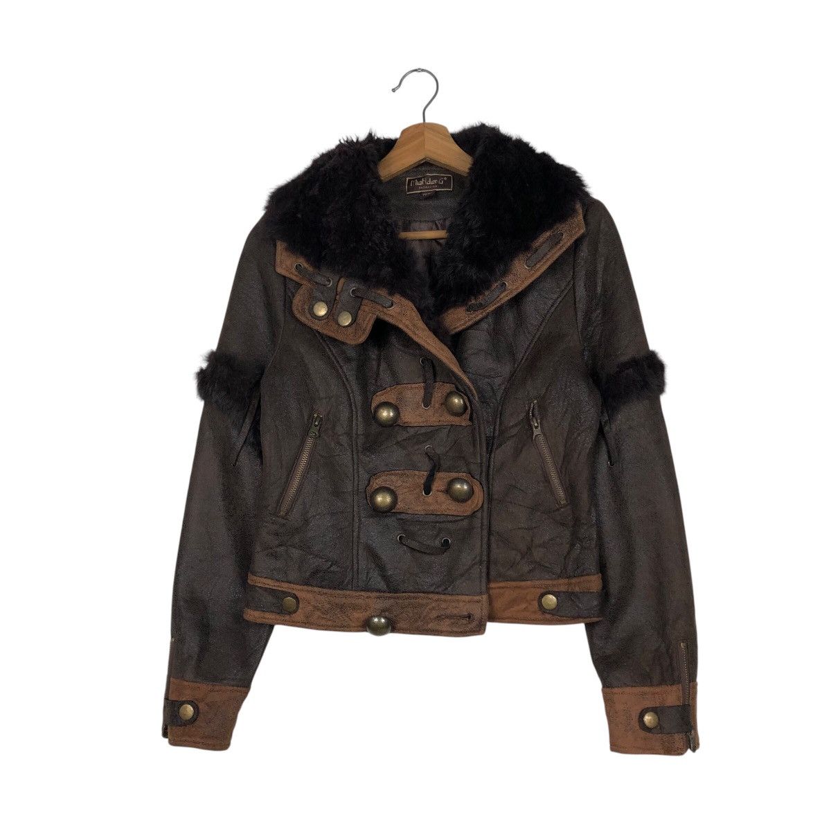 Japanese Brand 📌Cropped Biker Soft Leather Jacket Mian Deng Issey Miyake Size US L / EU 52-54 / 3 - 2 Thumbnail
