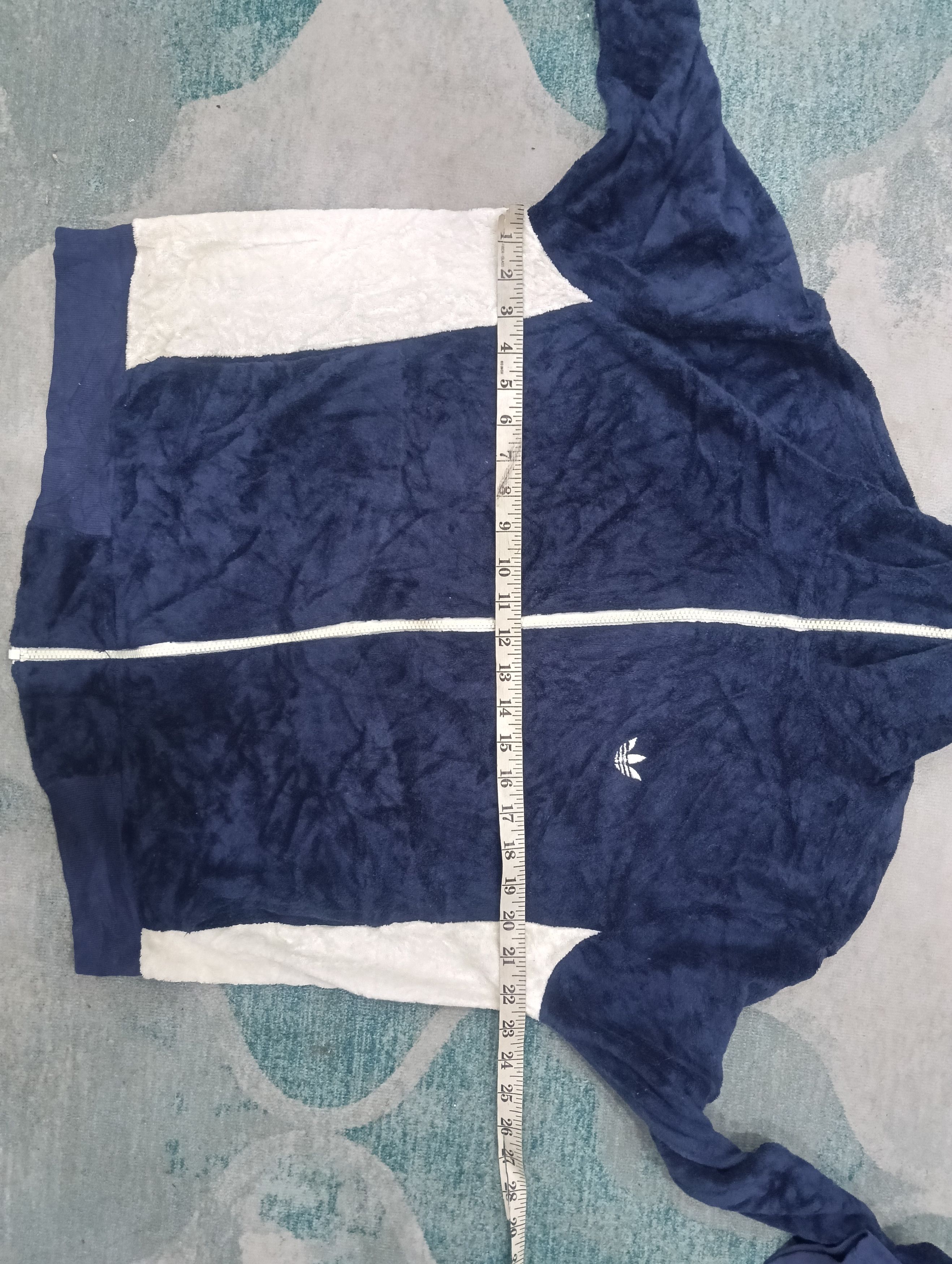 Adidas × Vintage 80s Adidas Zip Up Like Velvet Jacket Size US XL / EU 56 / 4 - 14 Thumbnail