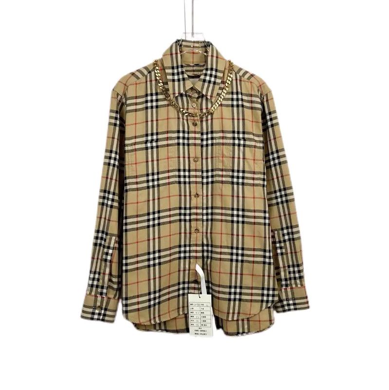 Burberry Burberry Women's Khaki Long Sleeve Shirt Size S / US 4 / IT 40 - 1 Thumbnail