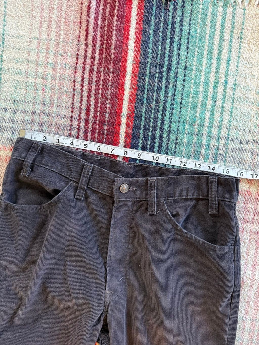 Levi's Vintage Levi's Black Over-dyed Straight Fit Corduroy Pants 3 Size US 34 / EU 50 - 6 Thumbnail