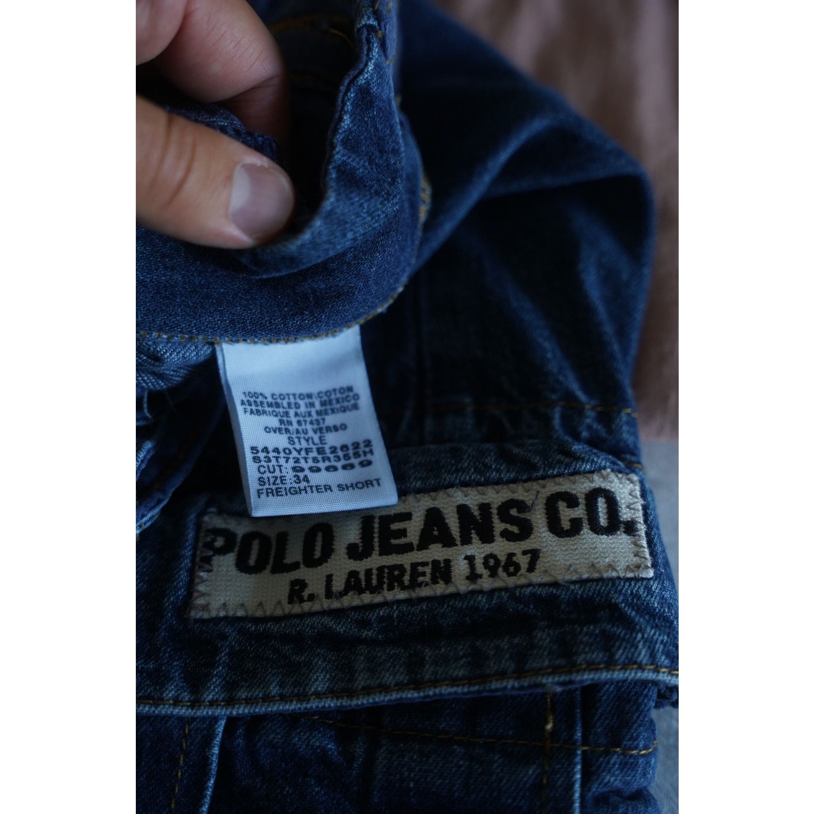 Polo Ralph Lauren Polo Jeans Co Freight Cargo Jorts Shorts Blue Size US 34 / EU 50 - 5 Thumbnail