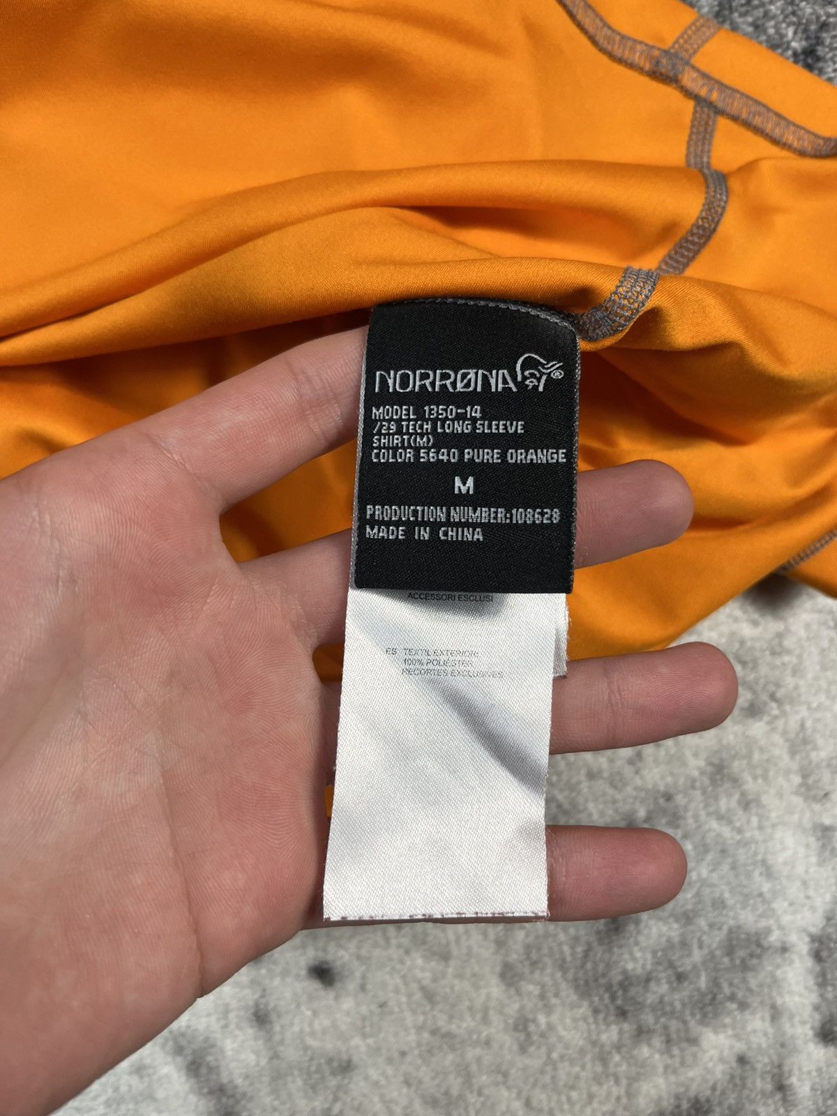 Norrona Norrøna Tech Long Sleeve Shirt Orange Outdoor Size US M / EU 48-50 / 2 - 7 Thumbnail