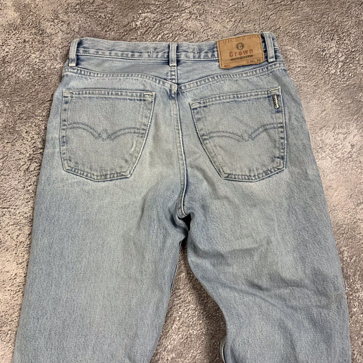 Vintage Vintage 90s Distressed Flared Jeans Grunge Baggy Y2K Logo 30 Size US 30 / EU 46 - 7 Thumbnail