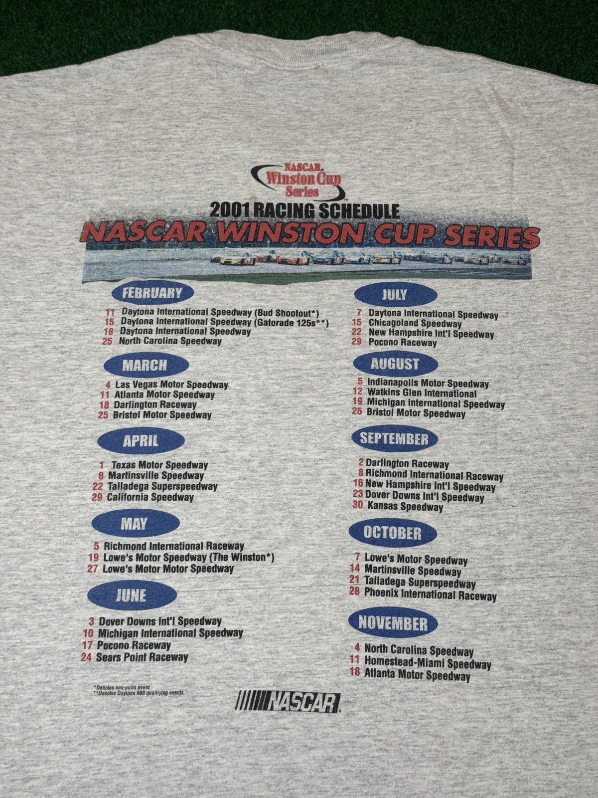 NASCAR Y2K Nascar Winston Cup Series 2001 Vintage Racing T Shirt Size US L / EU 52-54 / 3 - 4 Thumbnail