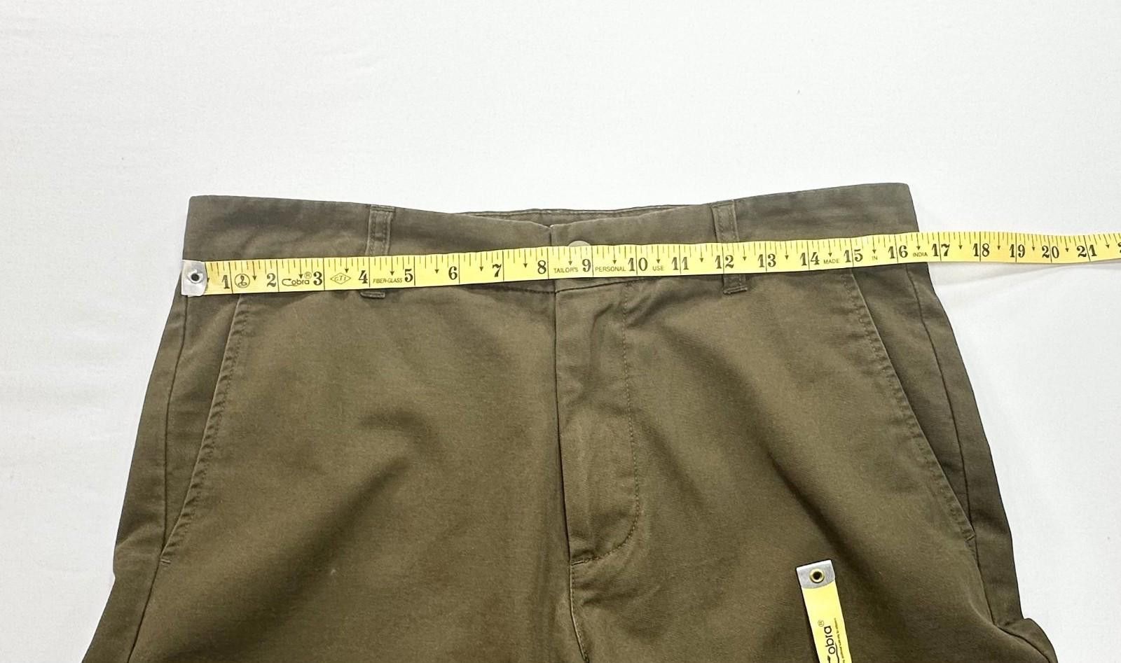 Only NY Only NY Flat Front Chino Shorts Mens Army Green 32 Size US 32 / EU 48 - 3 Thumbnail