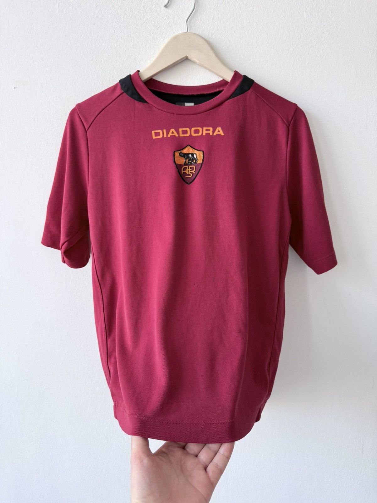 Diadora Vintage AS Roma 90s Diadora Jersey Size US M / EU 48-50 / 2 - 5 Thumbnail
