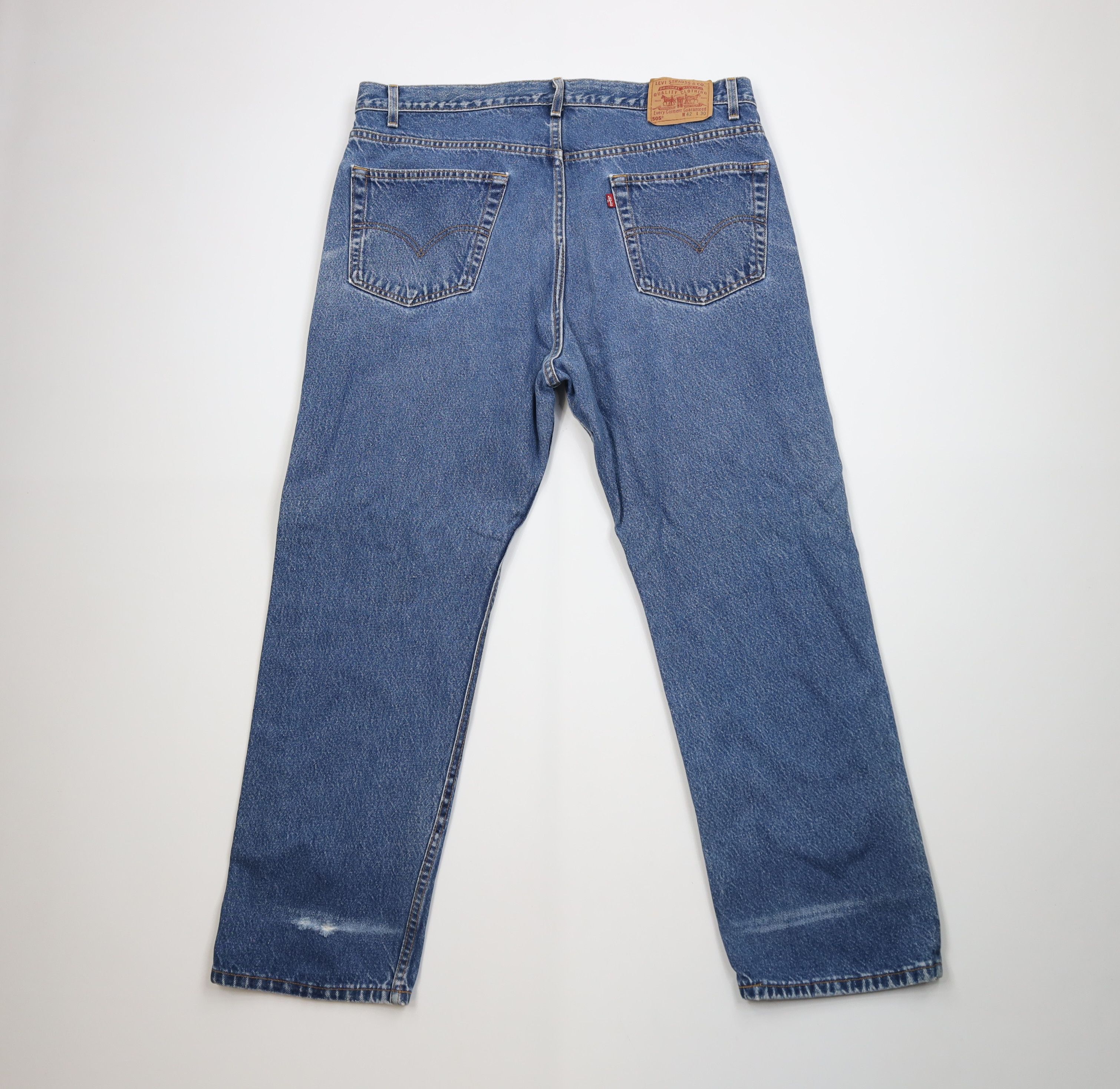 Levi's Vintage Y2K 2000 Levis 505 Regular Straight Leg Jeans USA Size US 42 / EU 58 - 12 Thumbnail